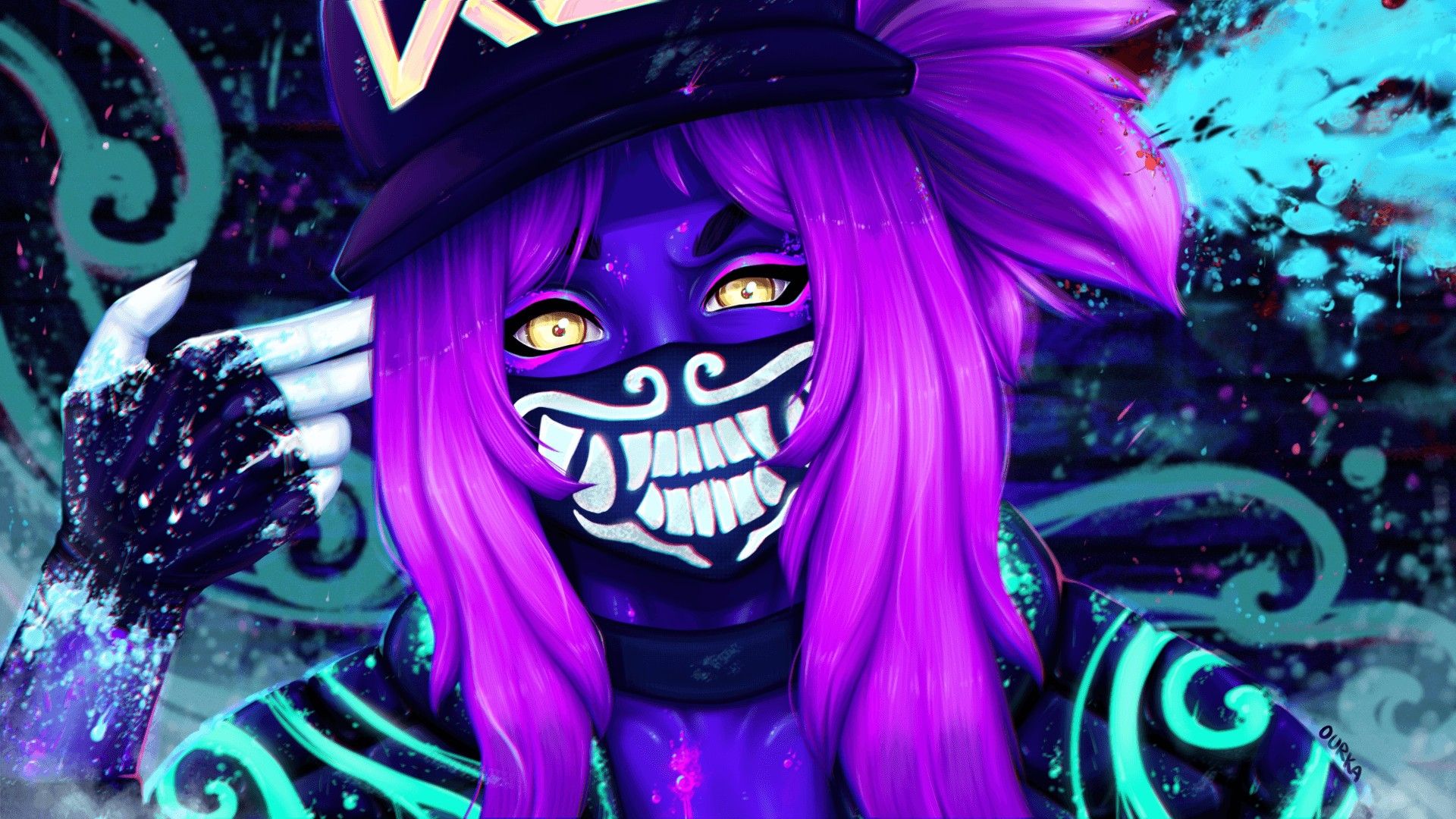 Akali League Of Legends KDA Wallpapers