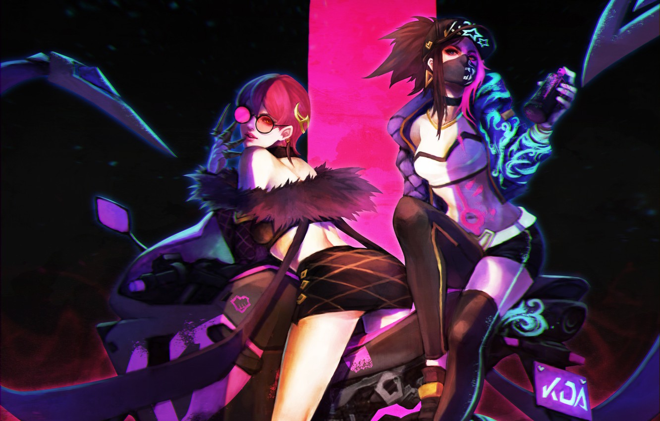 Akali League Of Legends KDA Wallpapers