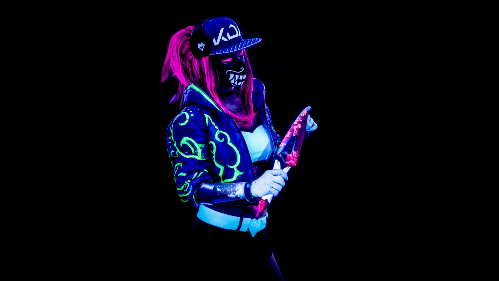 Akali League Of Legends Neon Wallpapers