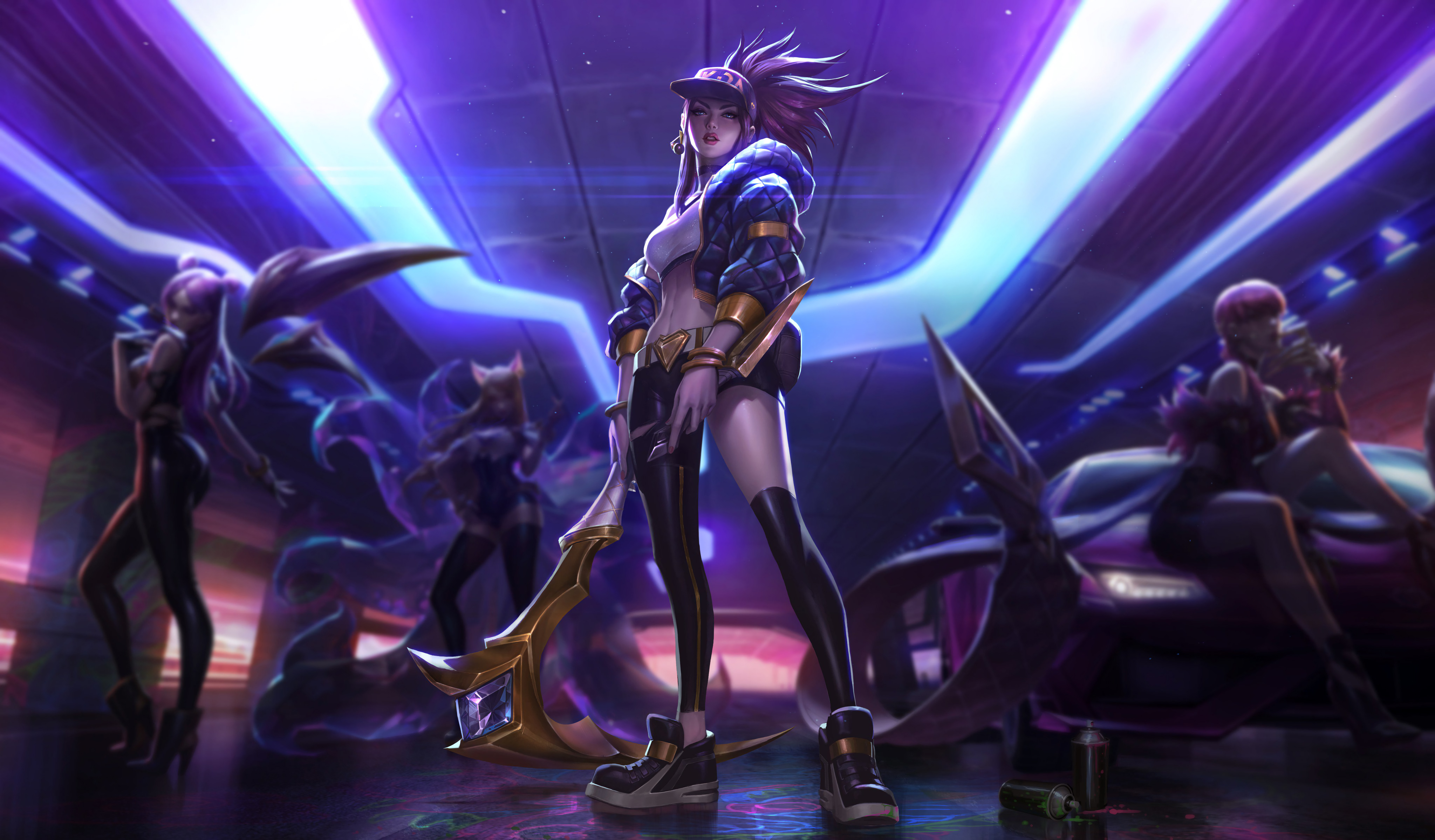 Akali Paint League Of Legends Wallpapers