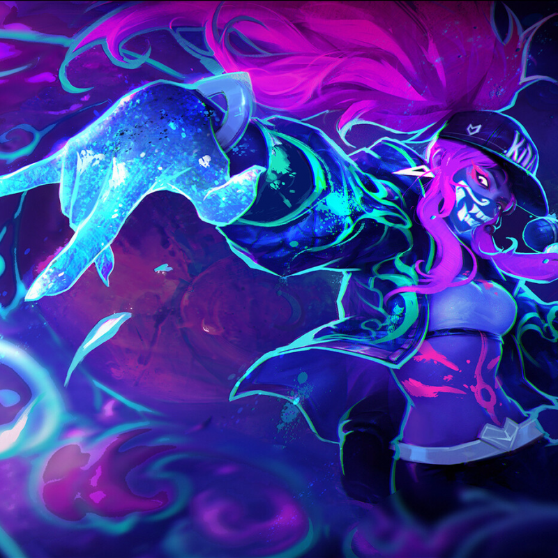 Akali Paint League Of Legends Wallpapers