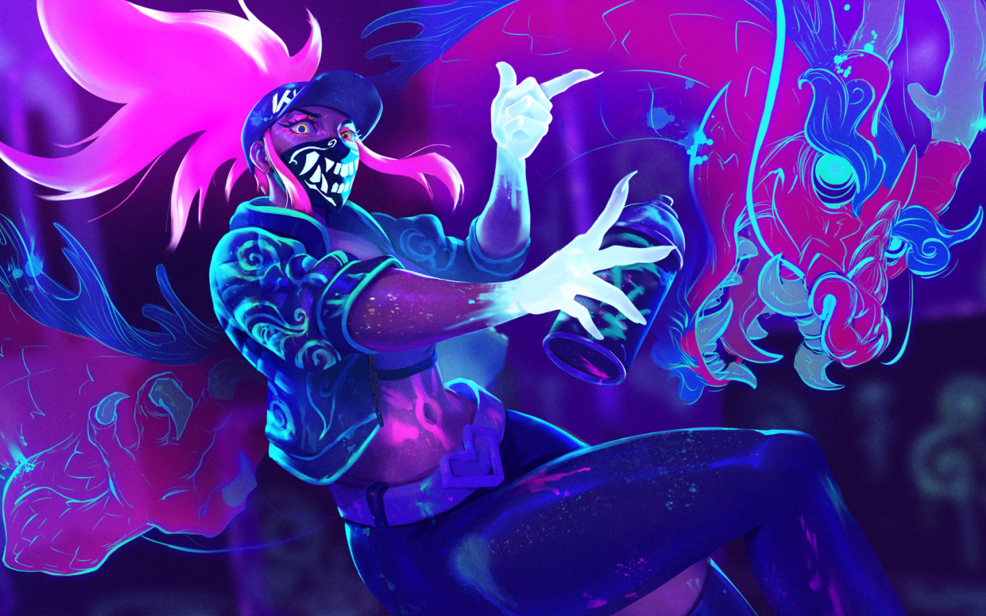 Akali Paint League Of Legends Wallpapers