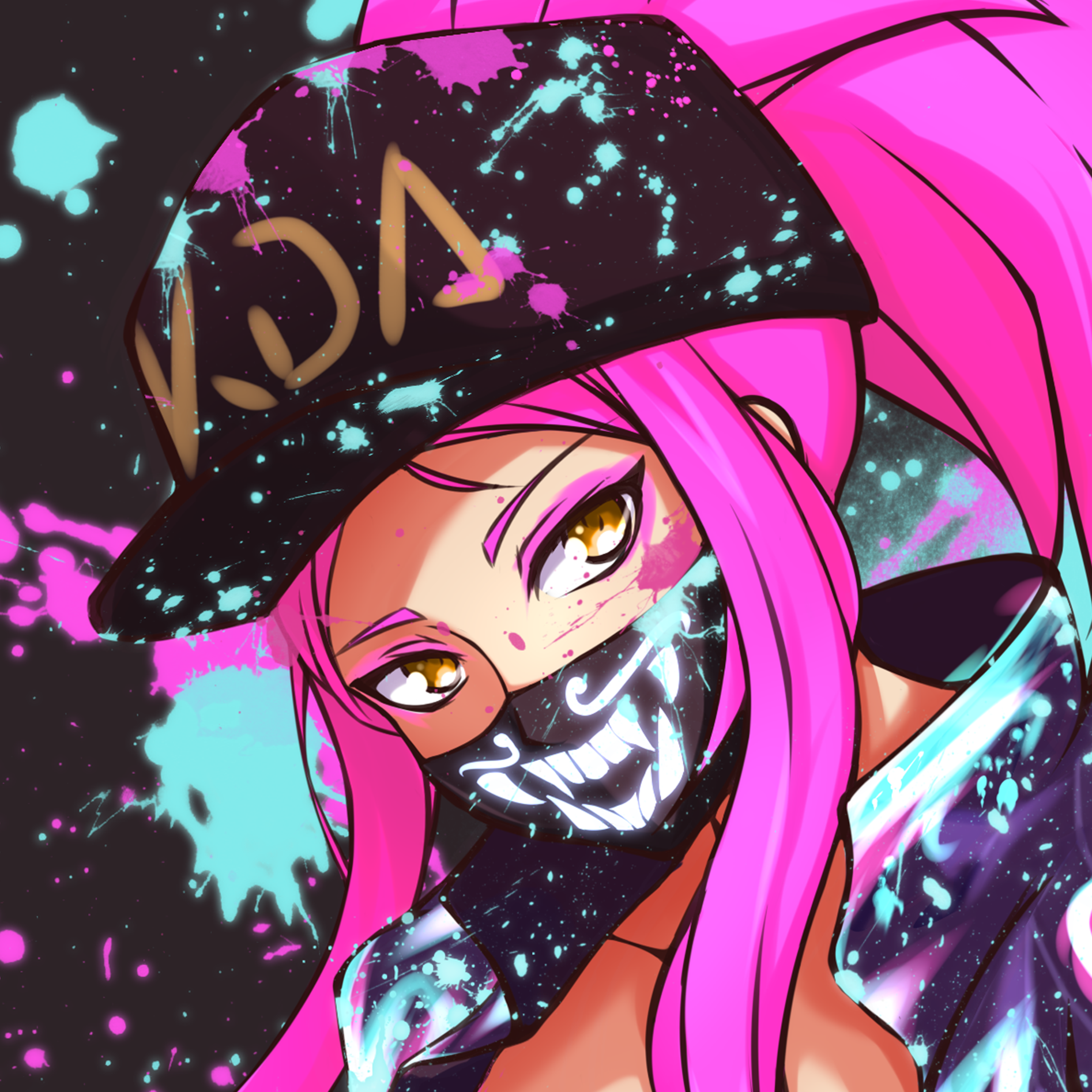 Akali Paint League Of Legends Wallpapers