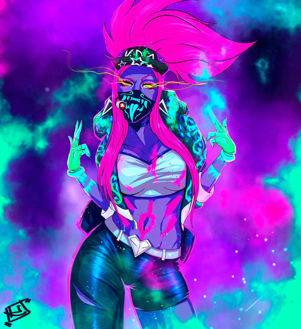 Akali Paint League Of Legends Wallpapers