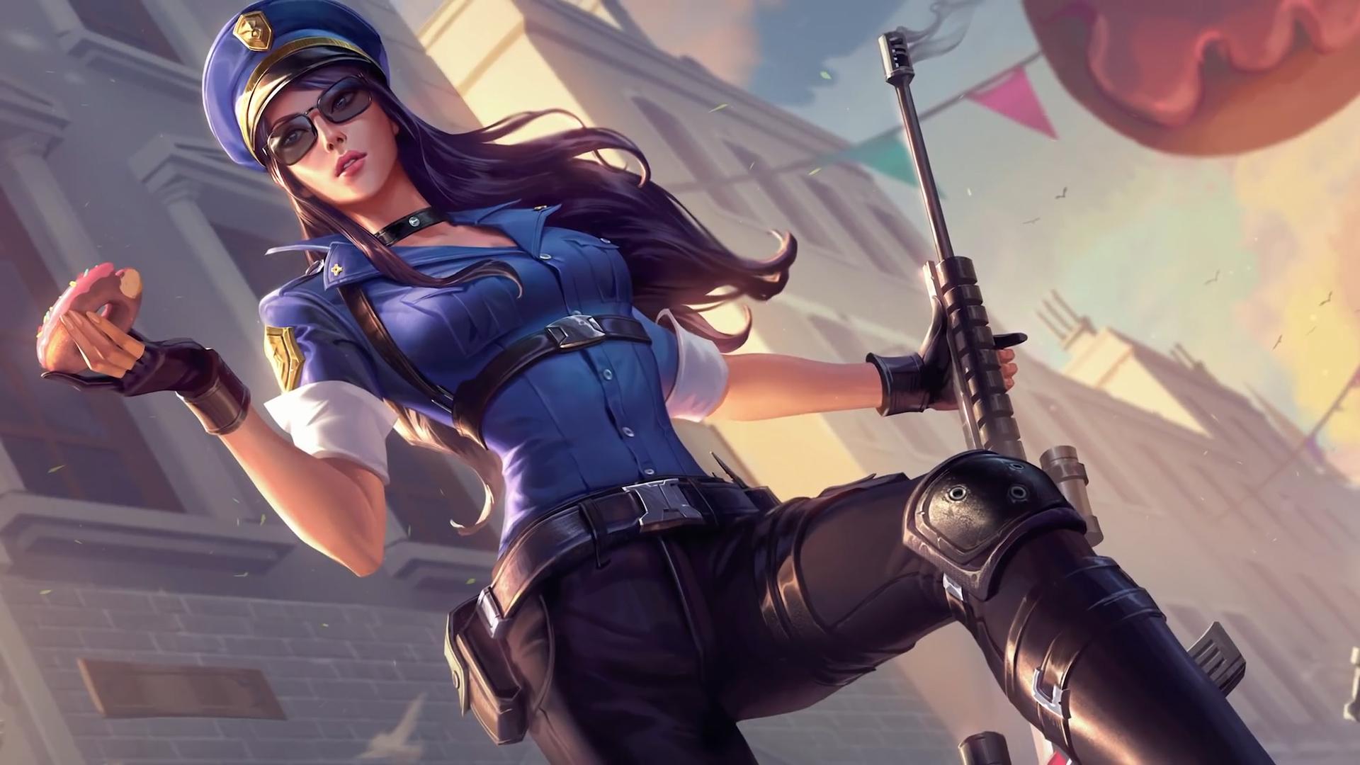 Arcane Caitlyn League of Legends Splash Wallpapers