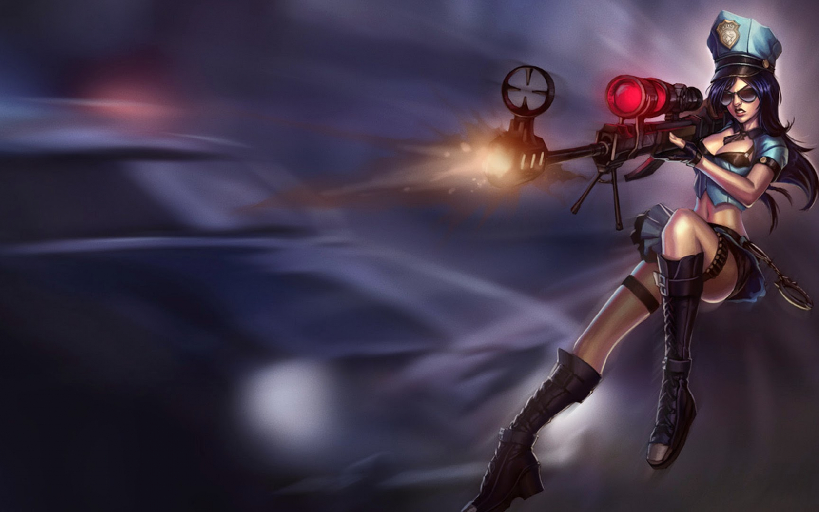 Arcane Caitlyn League of Legends Splash Wallpapers