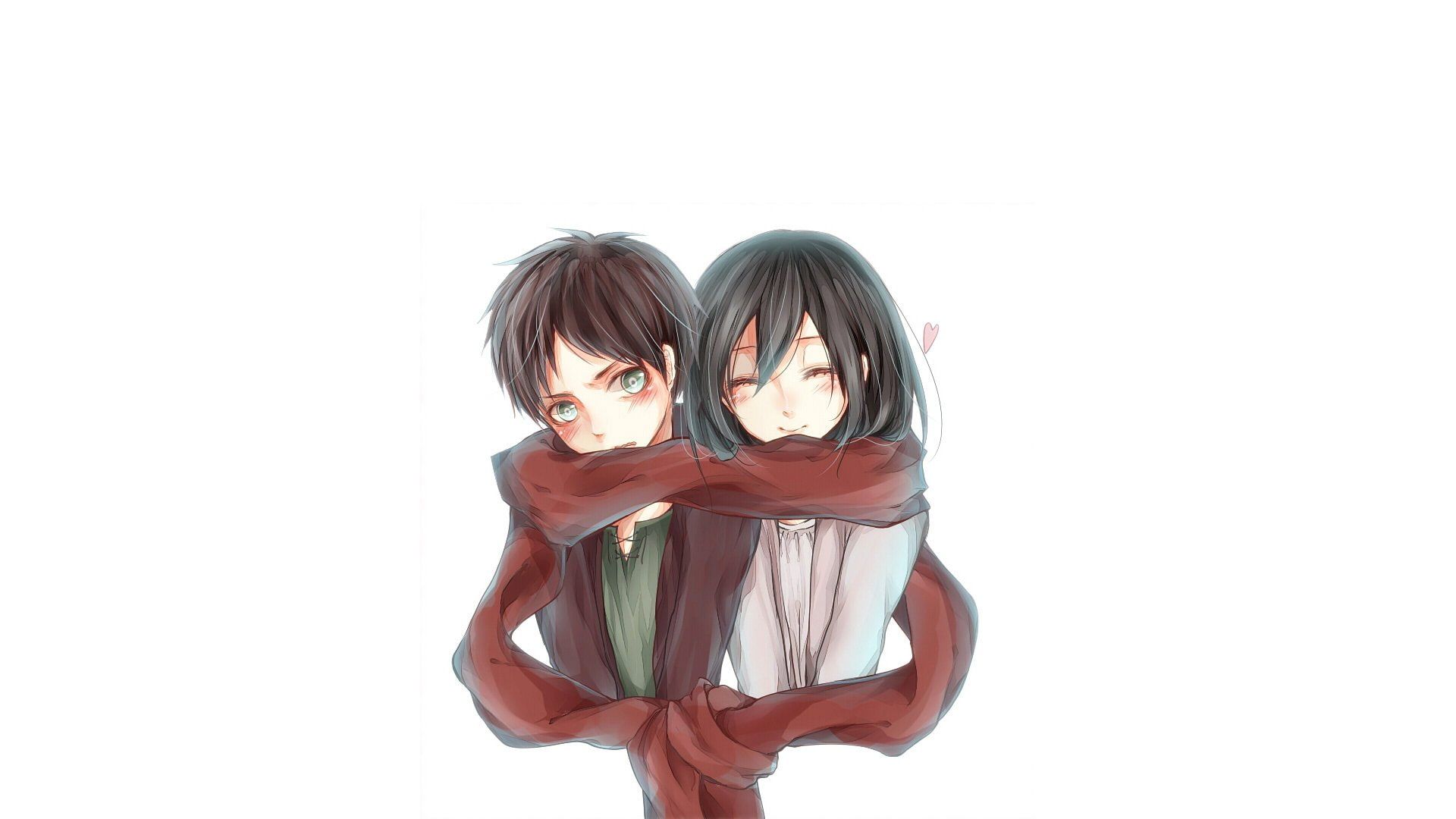 attack on titan eren and mikasa Wallpapers