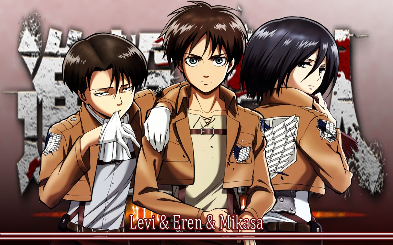 attack on titan eren and mikasa Wallpapers