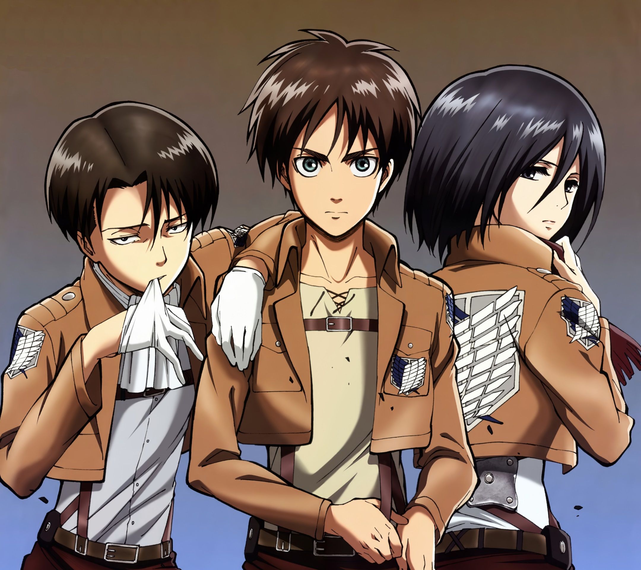 attack on titan eren and mikasa Wallpapers