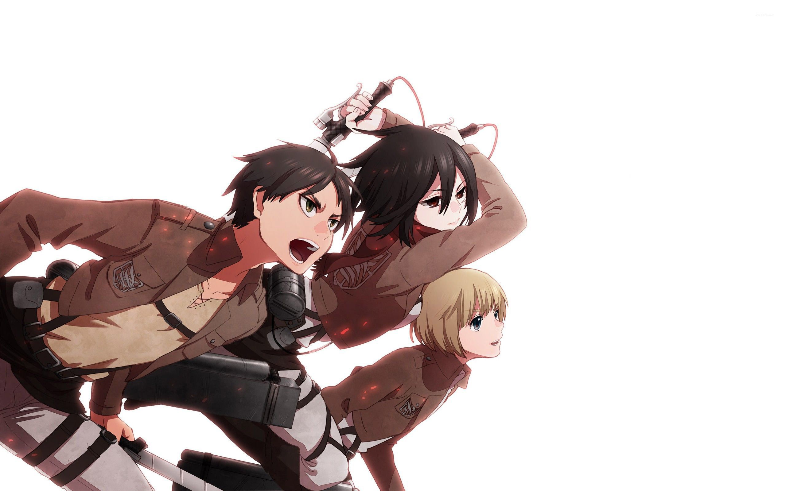 attack on titan eren and mikasa Wallpapers