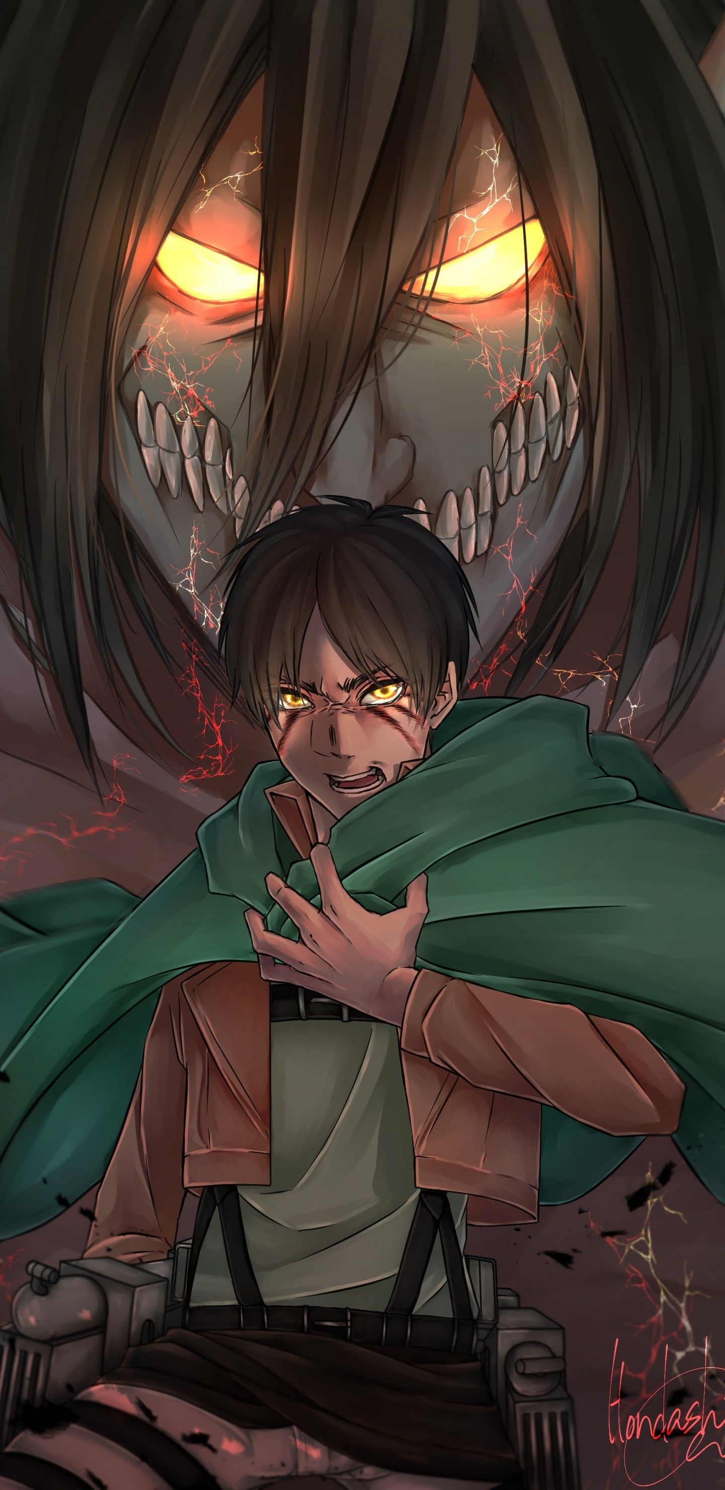 attack on titan titan eren Wallpapers