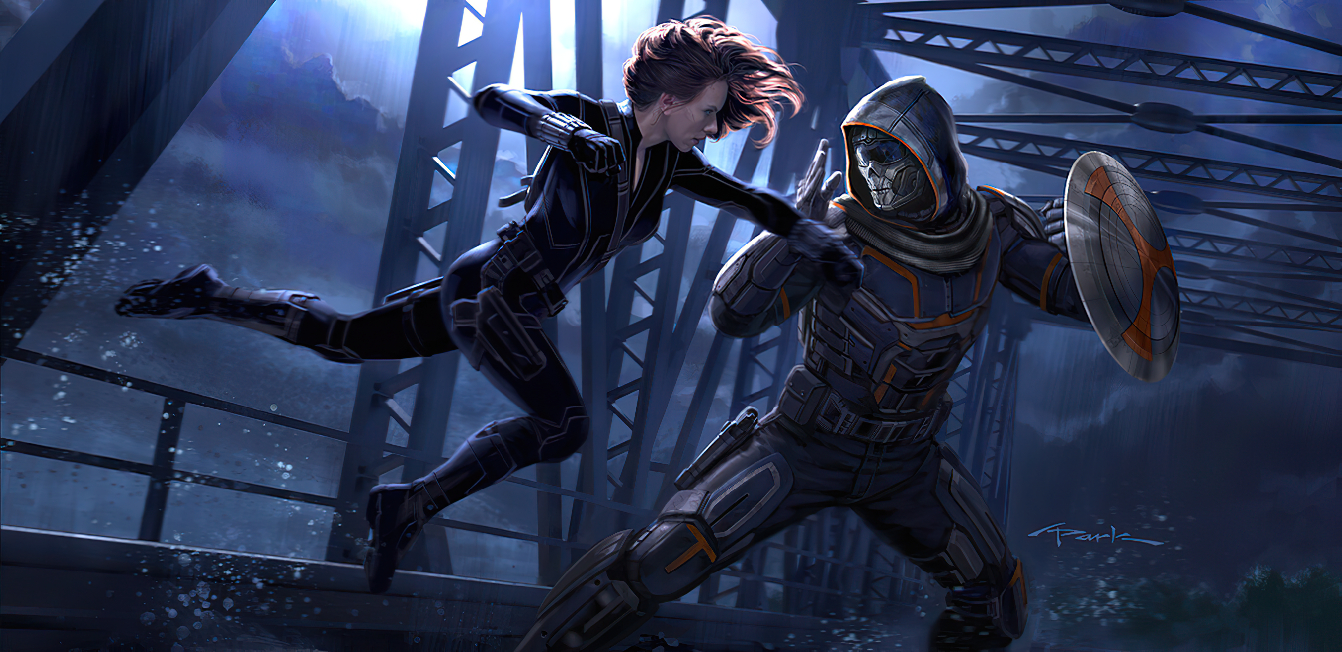 Black Widow vs Taskmaster Marvel's Avengers Wallpapers