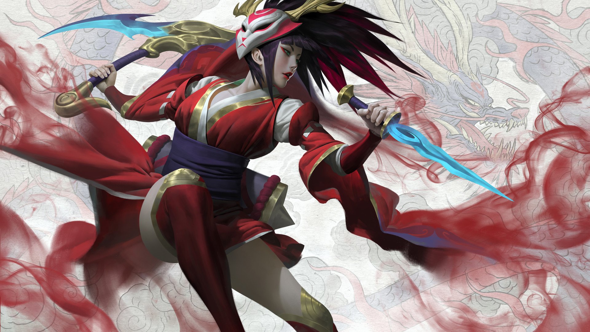 Blood Moon Akali League Of Legends Wallpapers