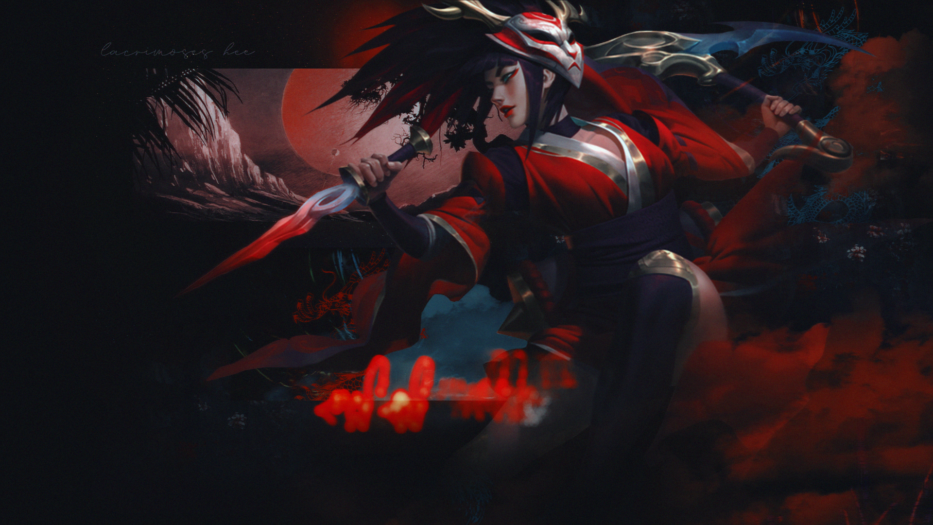 Blood Moon Akali League Of Legends Wallpapers