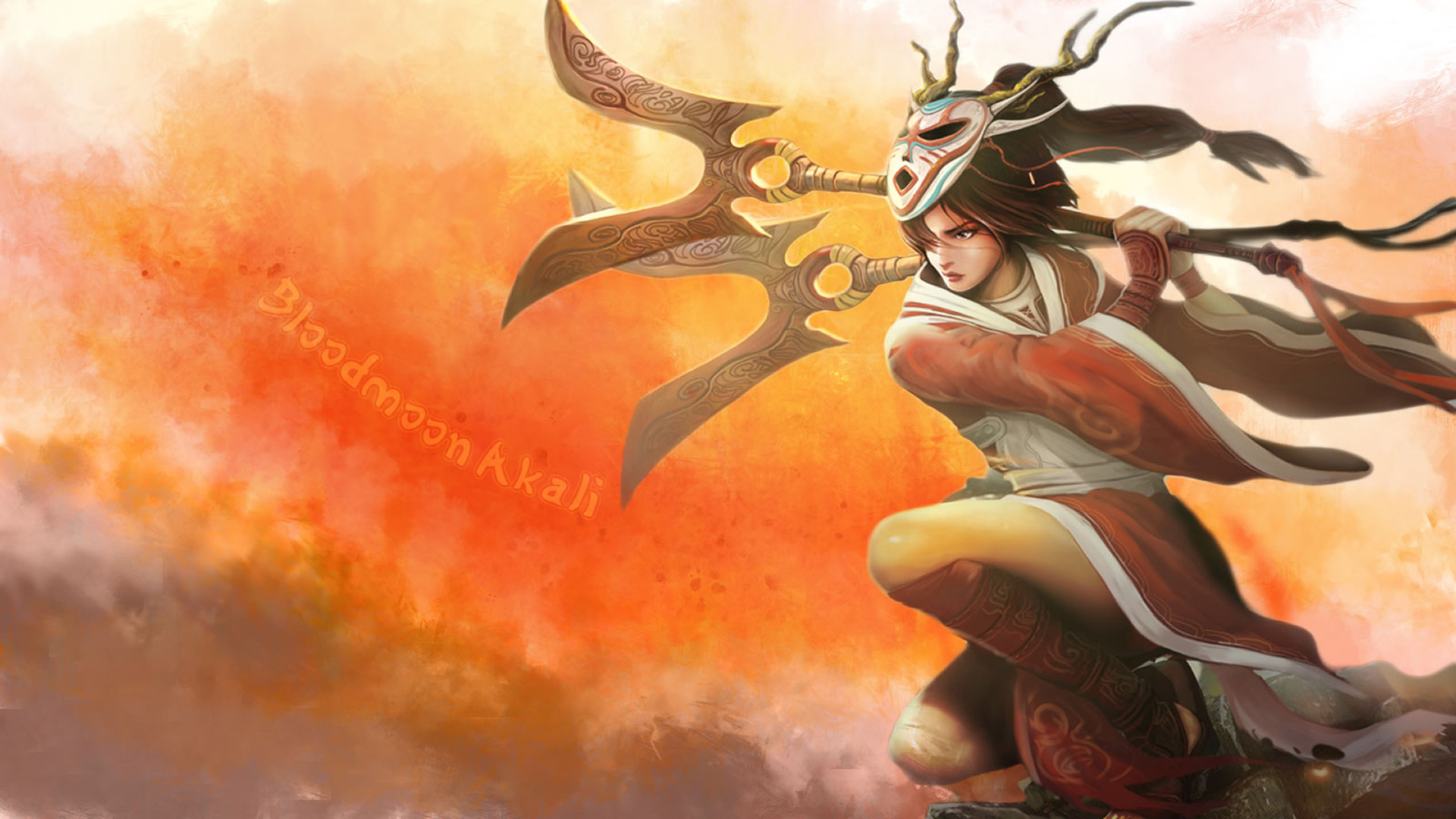 Blood Moon Akali League Of Legends Wallpapers