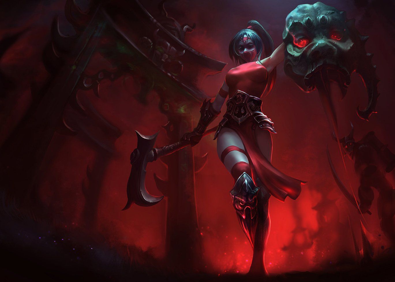 Blood Moon Akali League Of Legends Wallpapers