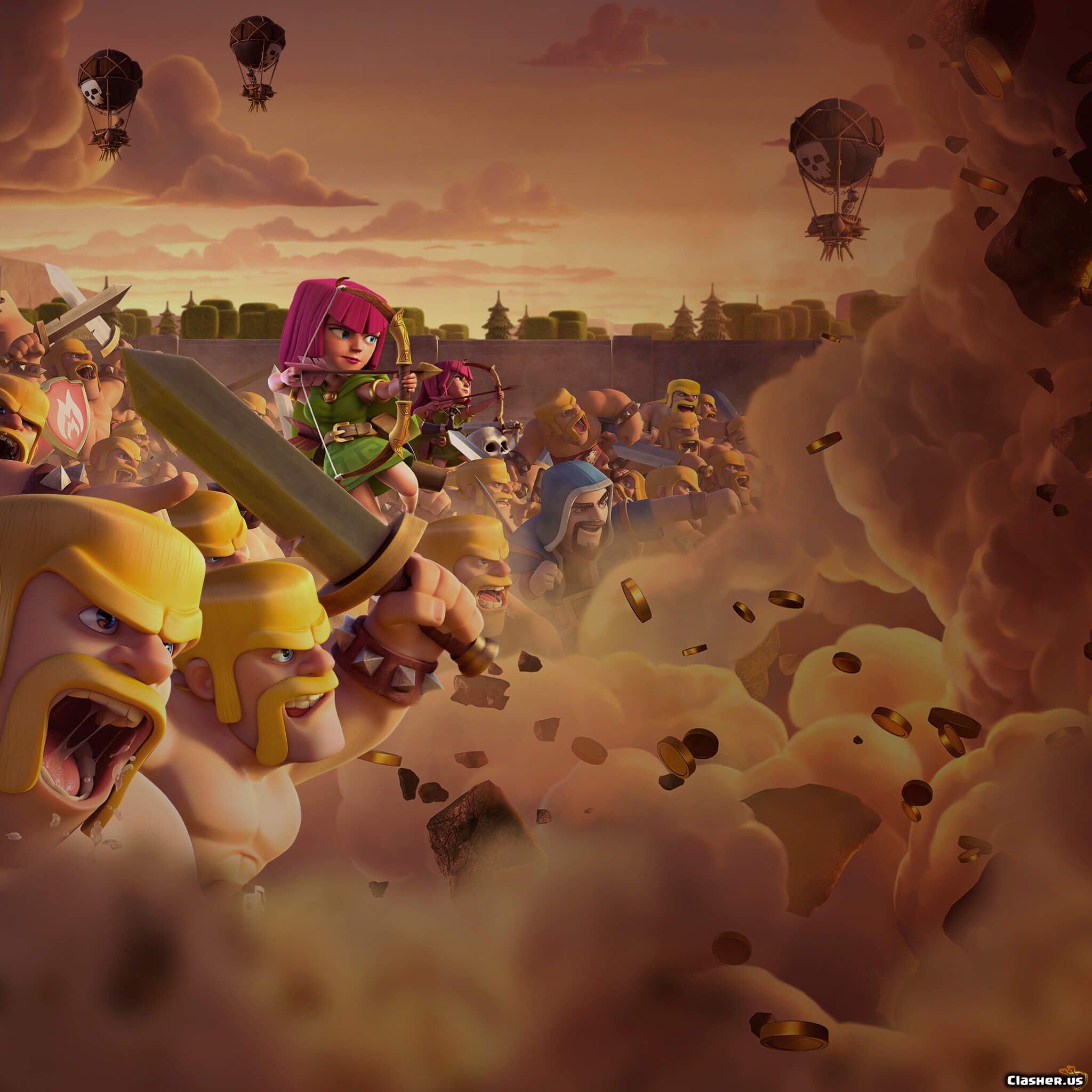 clash of clans wizard Wallpapers