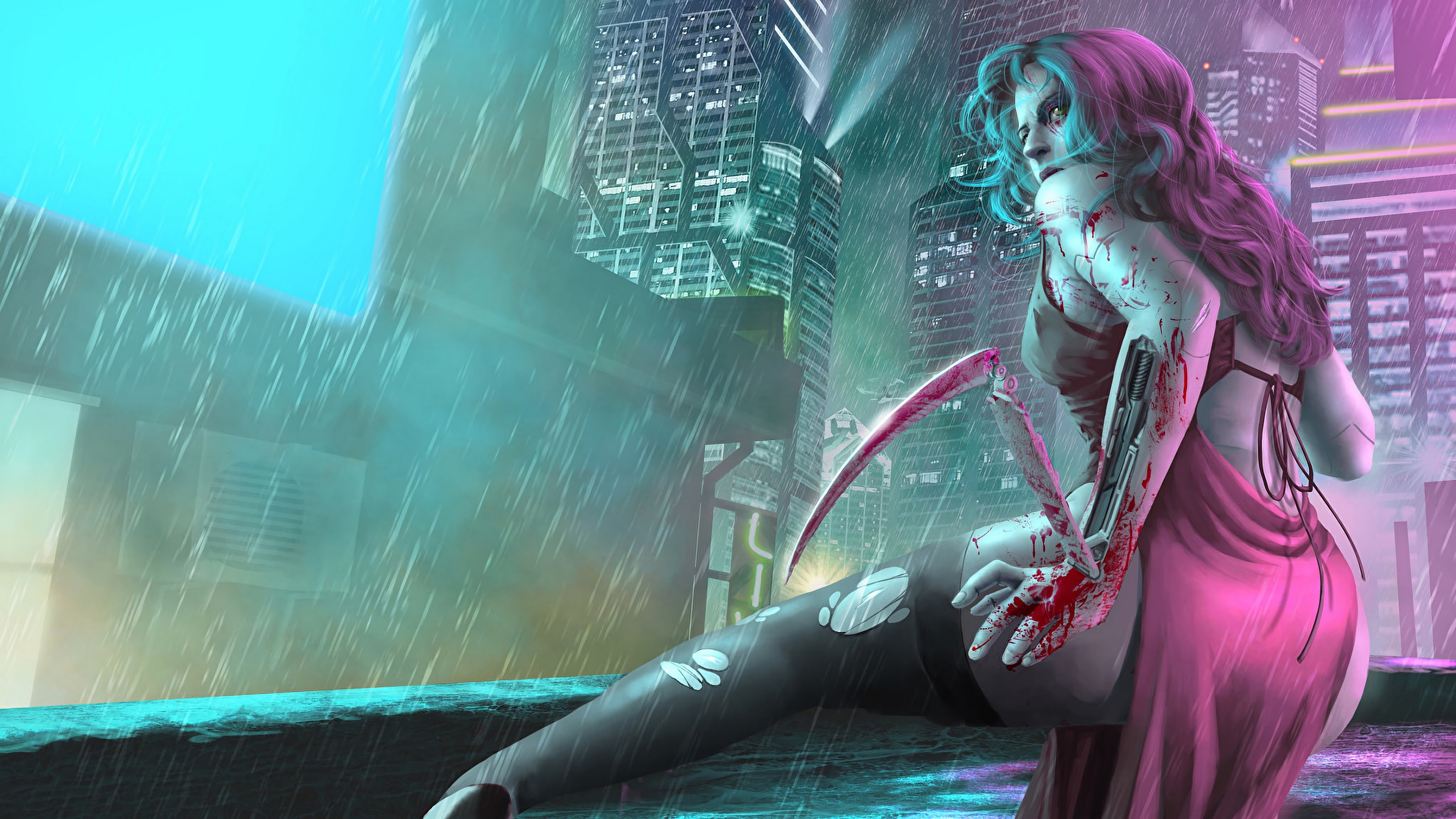 Cool Cyberpunk Cyborg Girl Wallpapers