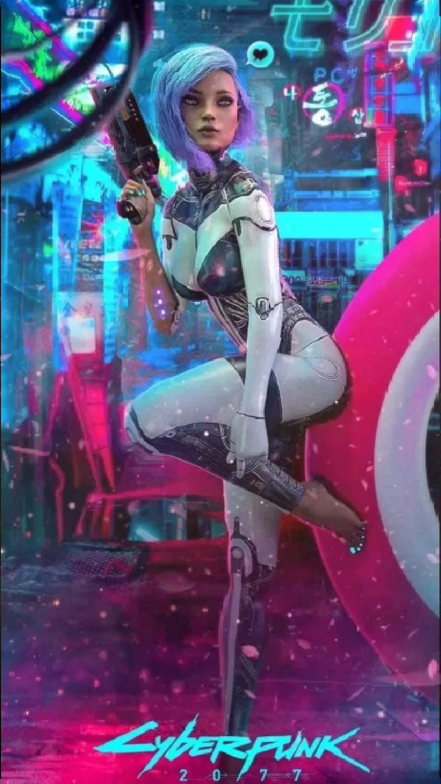 Cool Cyberpunk Cyborg Girl Wallpapers