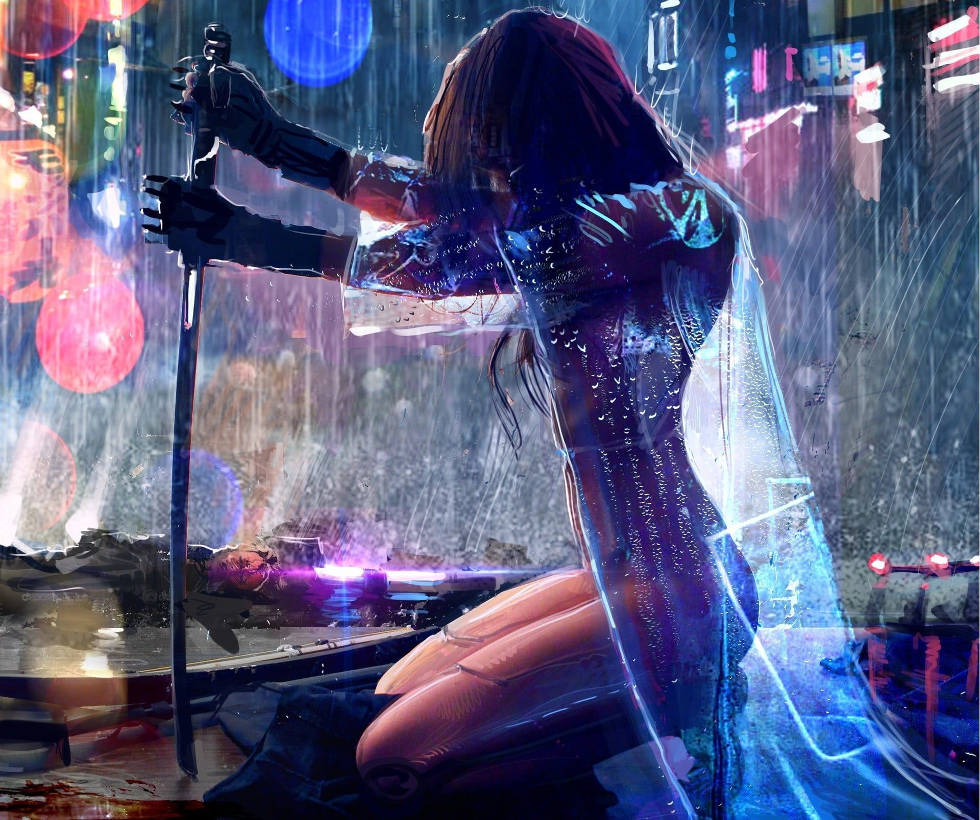 Cool Cyberpunk Cyborg Girl Wallpapers