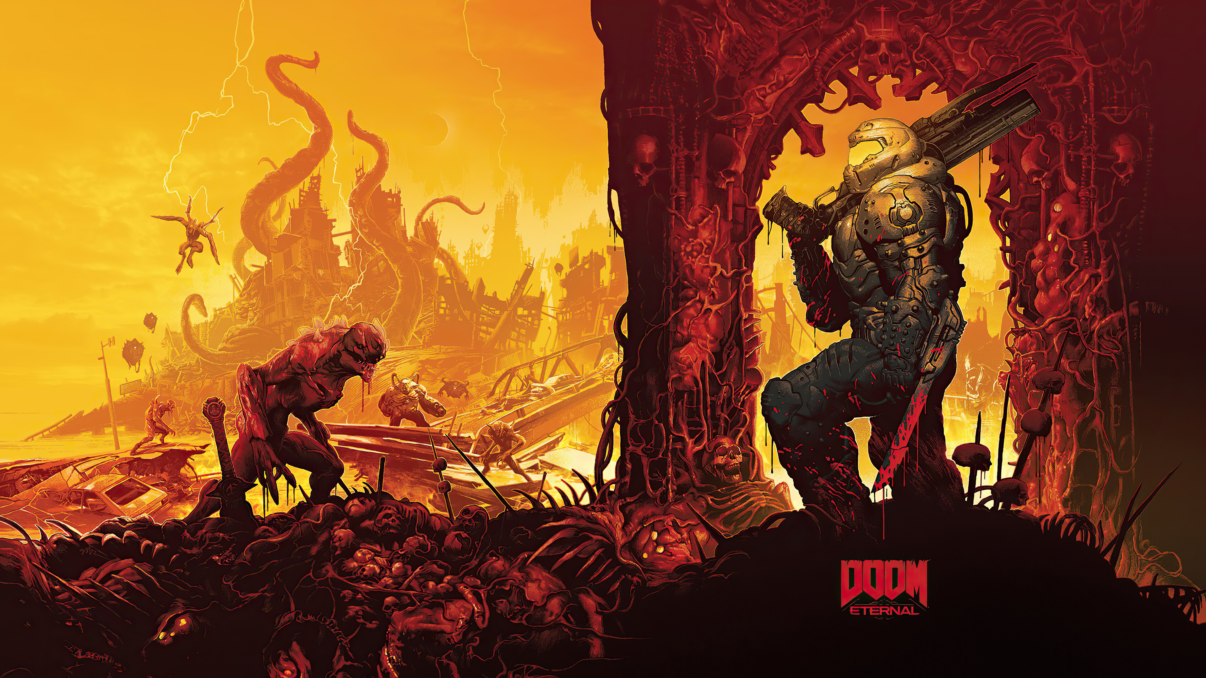 Cool Doom Illustration Wallpapers