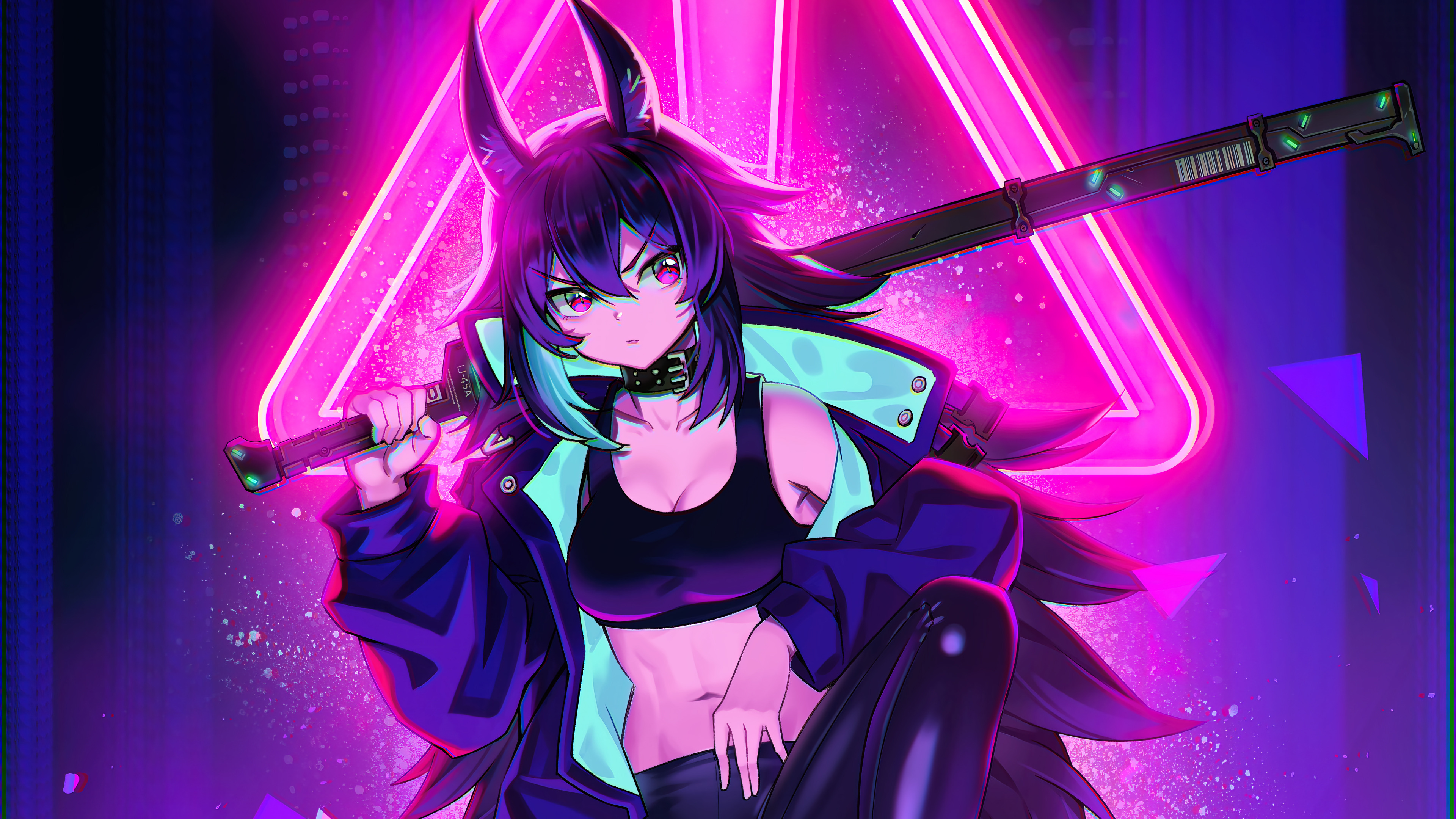 cyberpunk anime girl Wallpapers