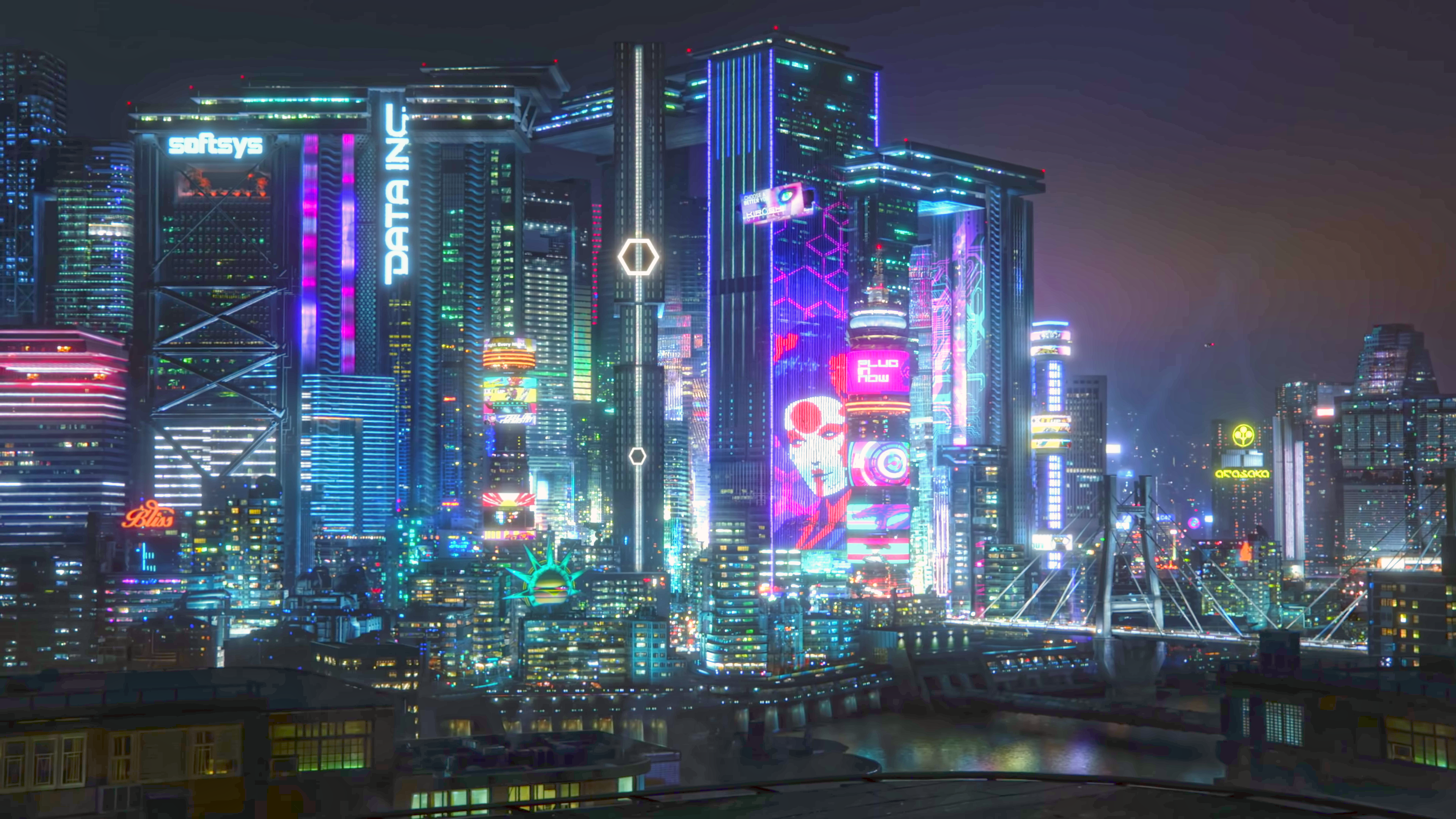 cyberpunk city Wallpapers