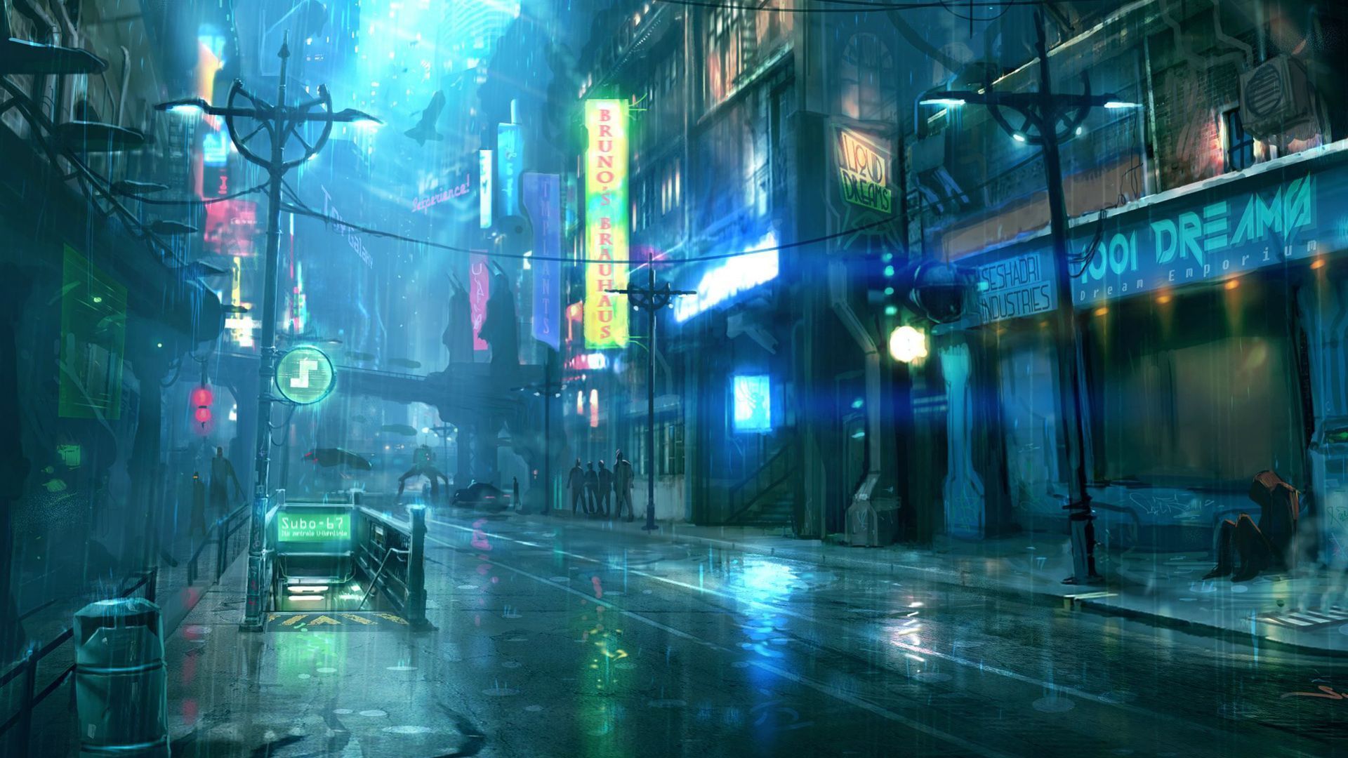 cyberpunk desktop Wallpapers