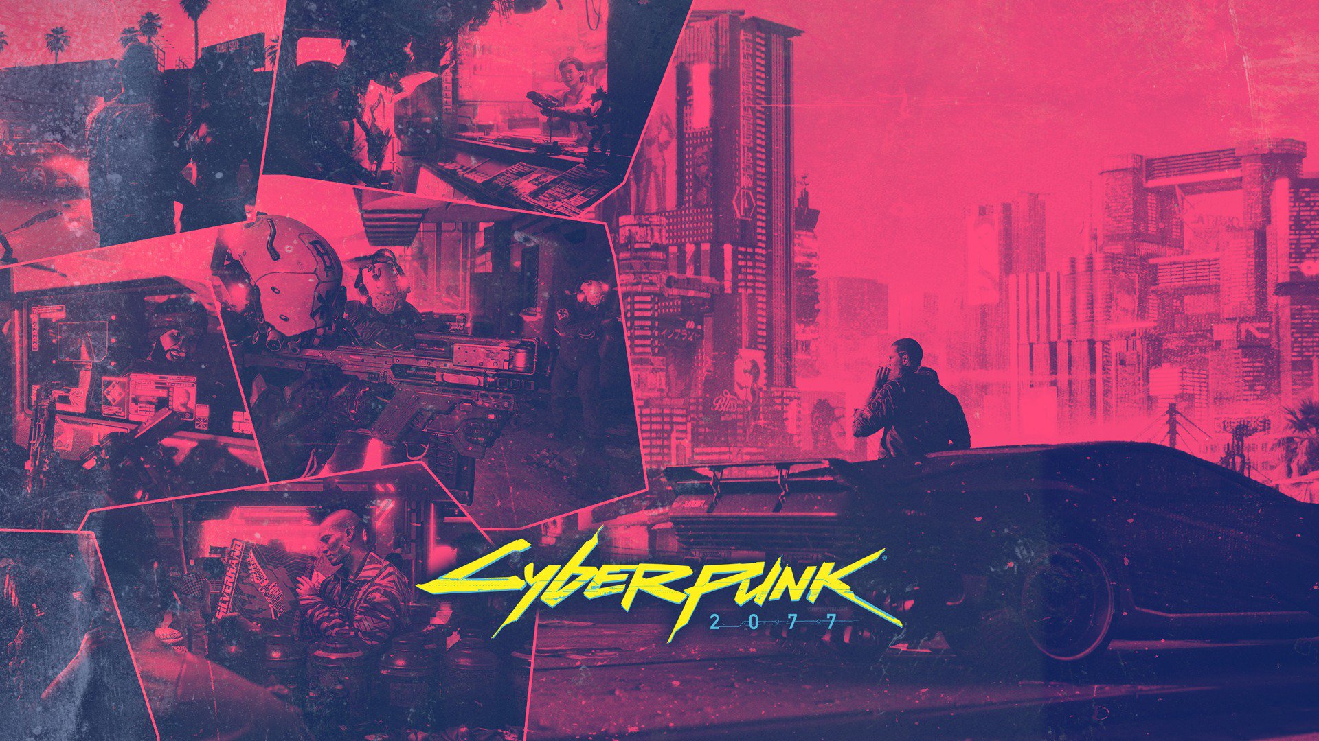 cyberpunk dual screen Wallpapers