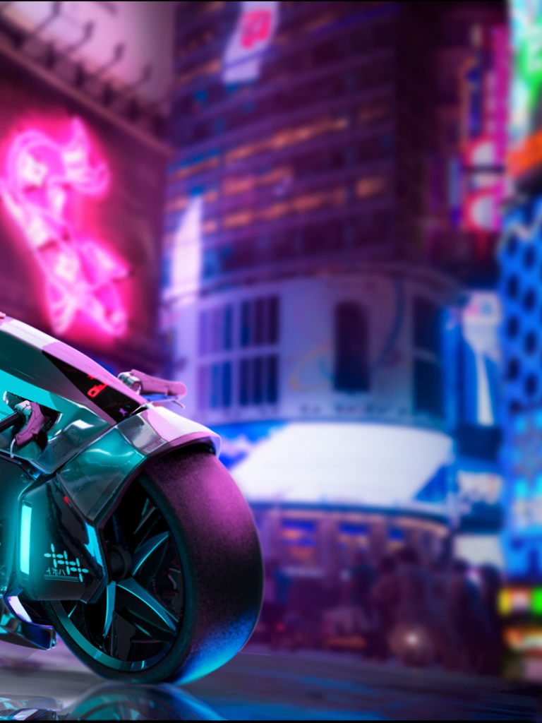 cyberpunk dual screen Wallpapers