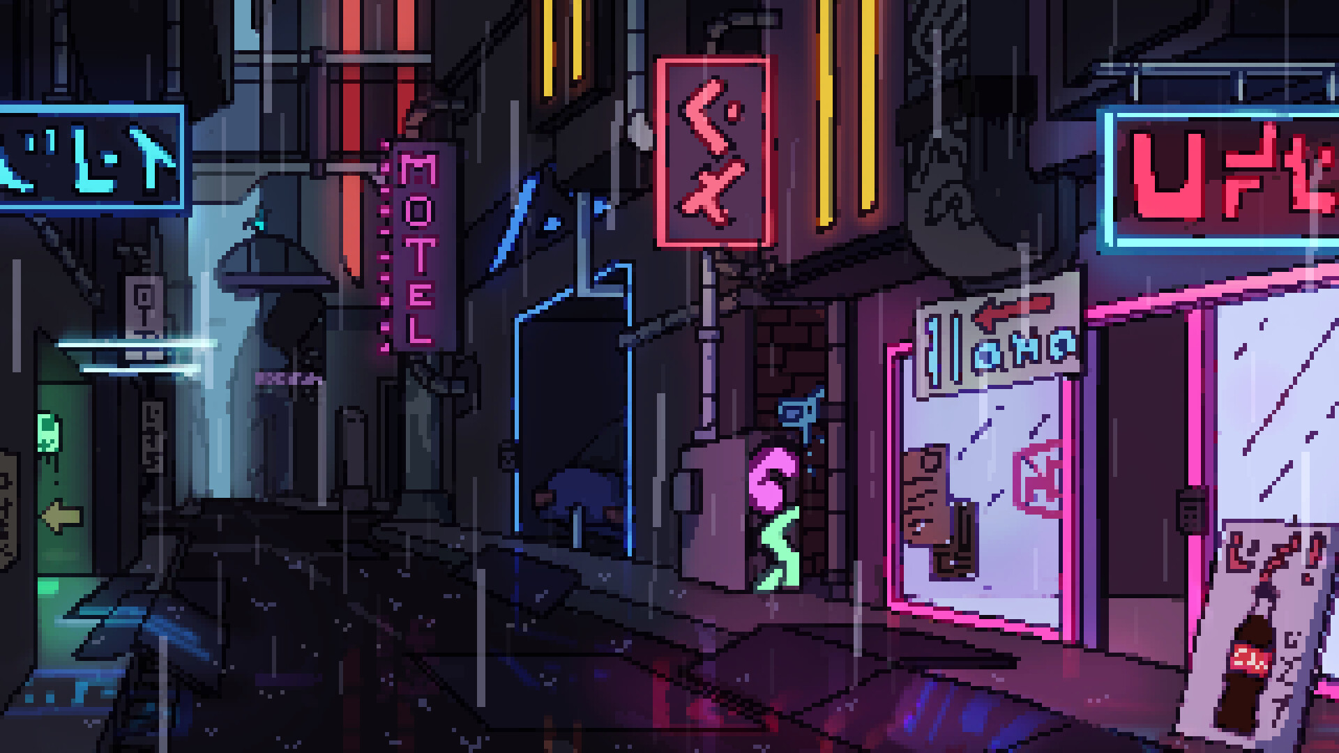 cyberpunk pixel art Wallpapers