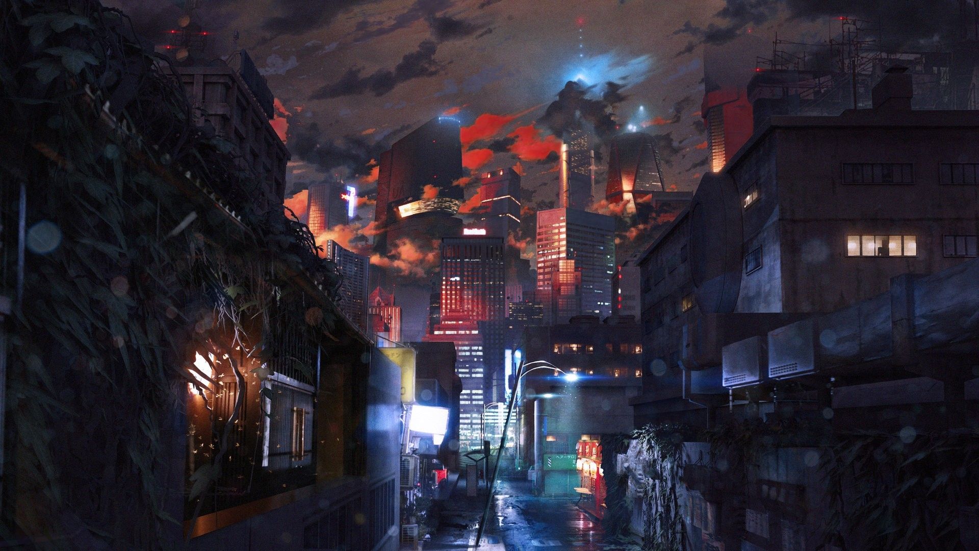 cyberpunk street Wallpapers