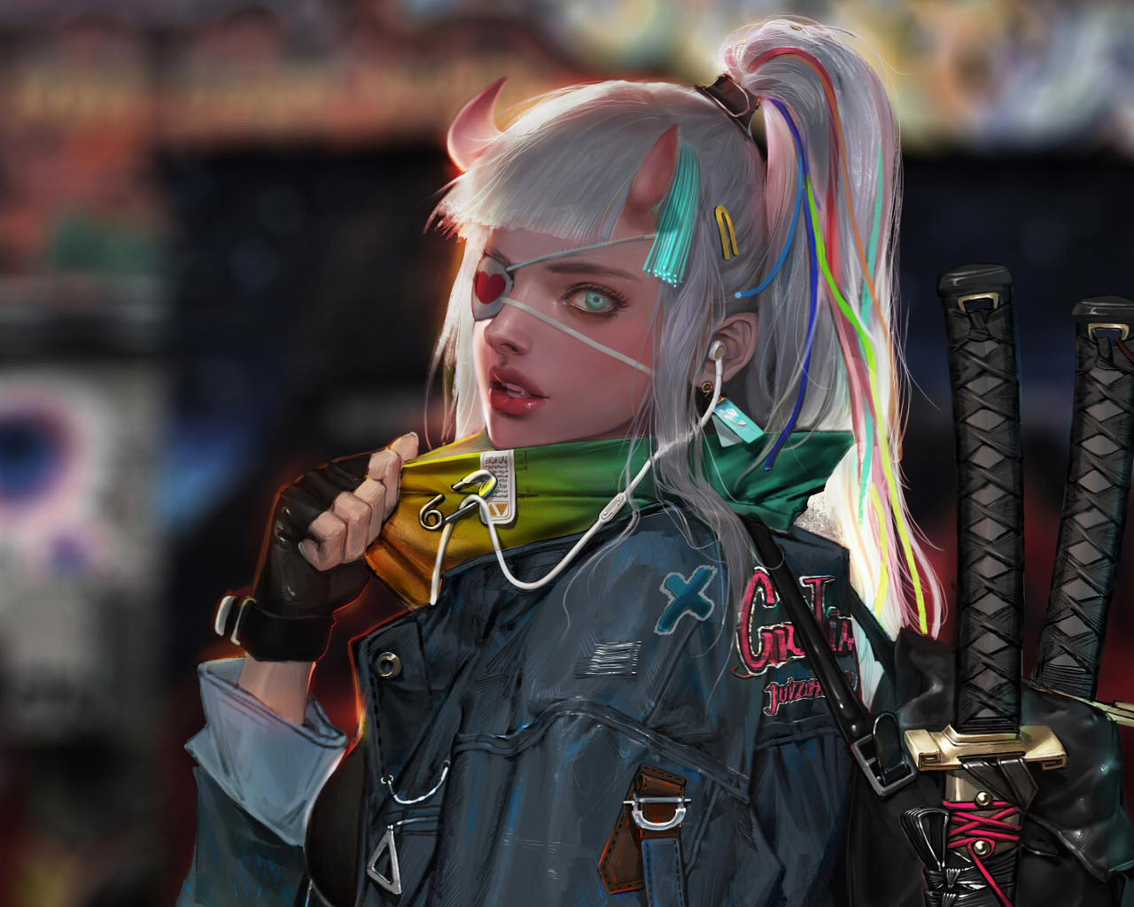 cyberpunk woman Wallpapers