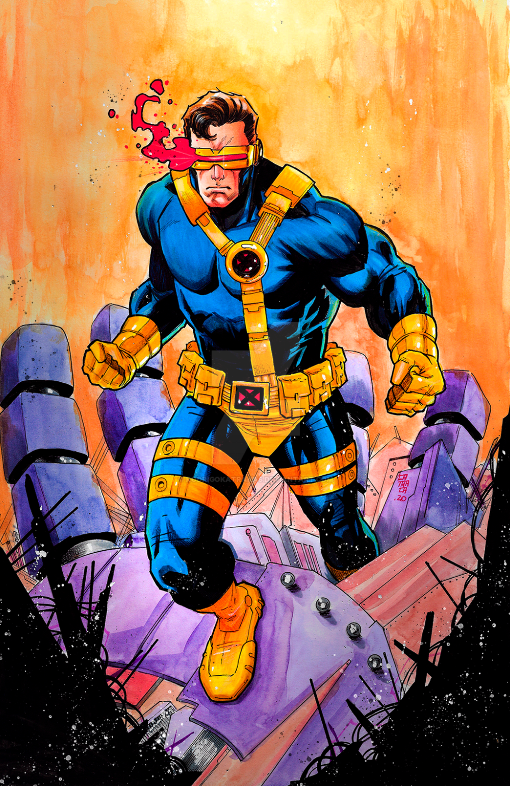 Cyclops X-Men x Valorant Digital Wallpapers