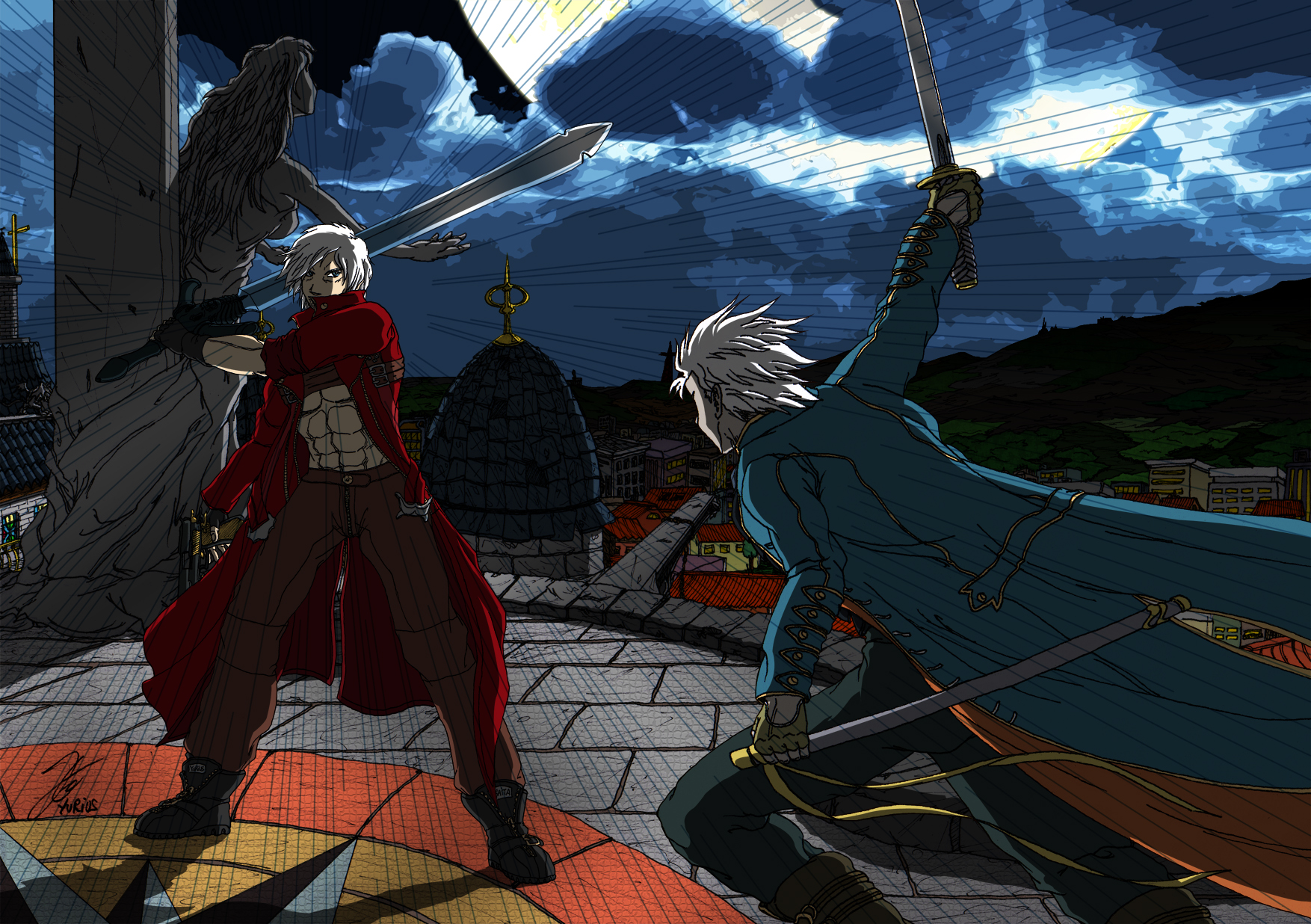 Dante vs Vergil Devil May Cry Wallpapers