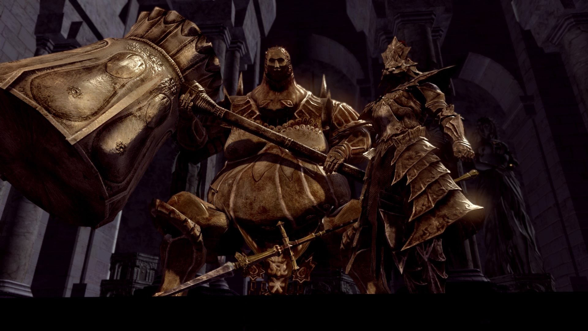 Dark Souls Ornstein Is Standing With Sword Wallpapers