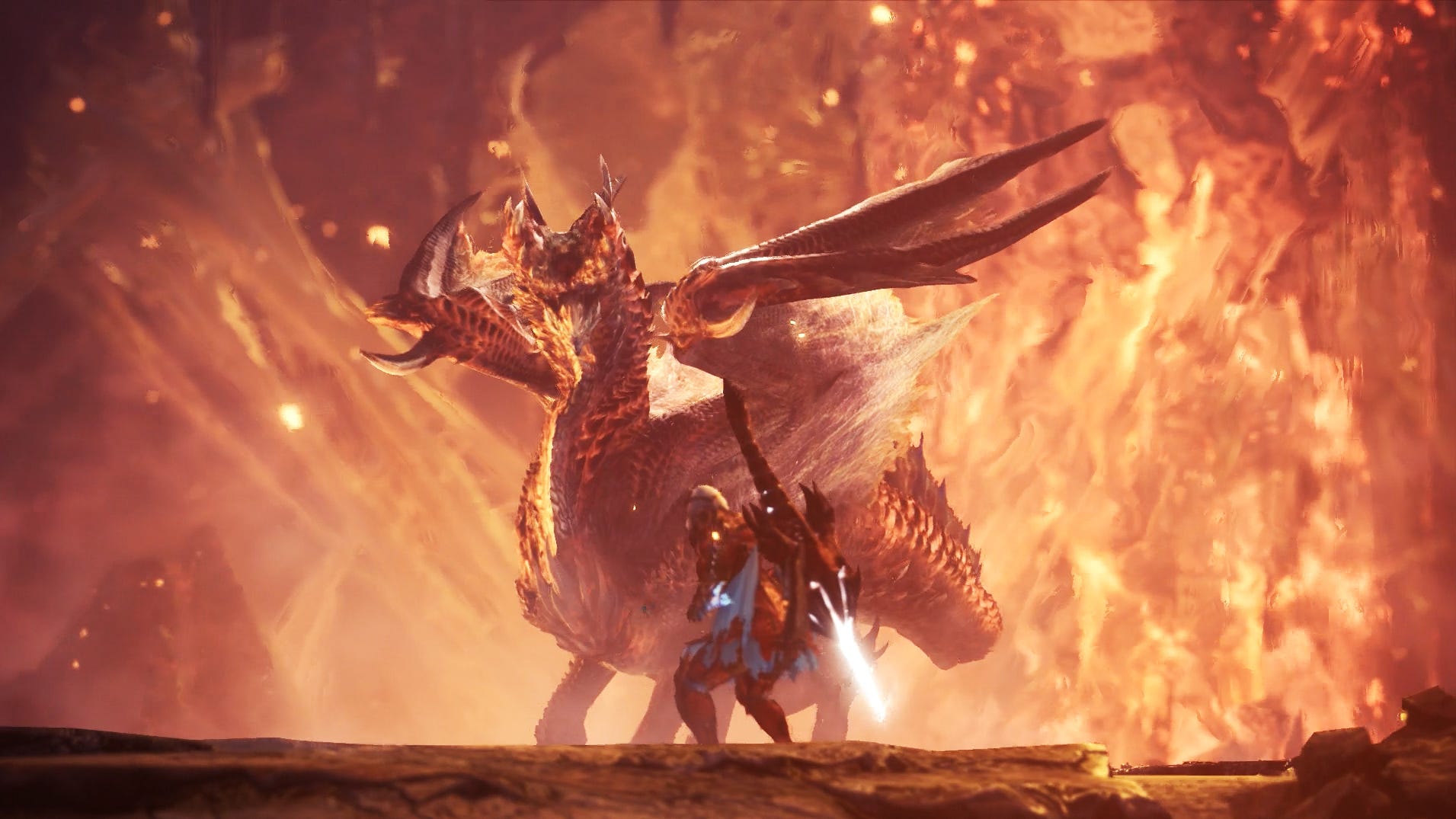 Dragon in Flame Monster Hunter Wallpapers