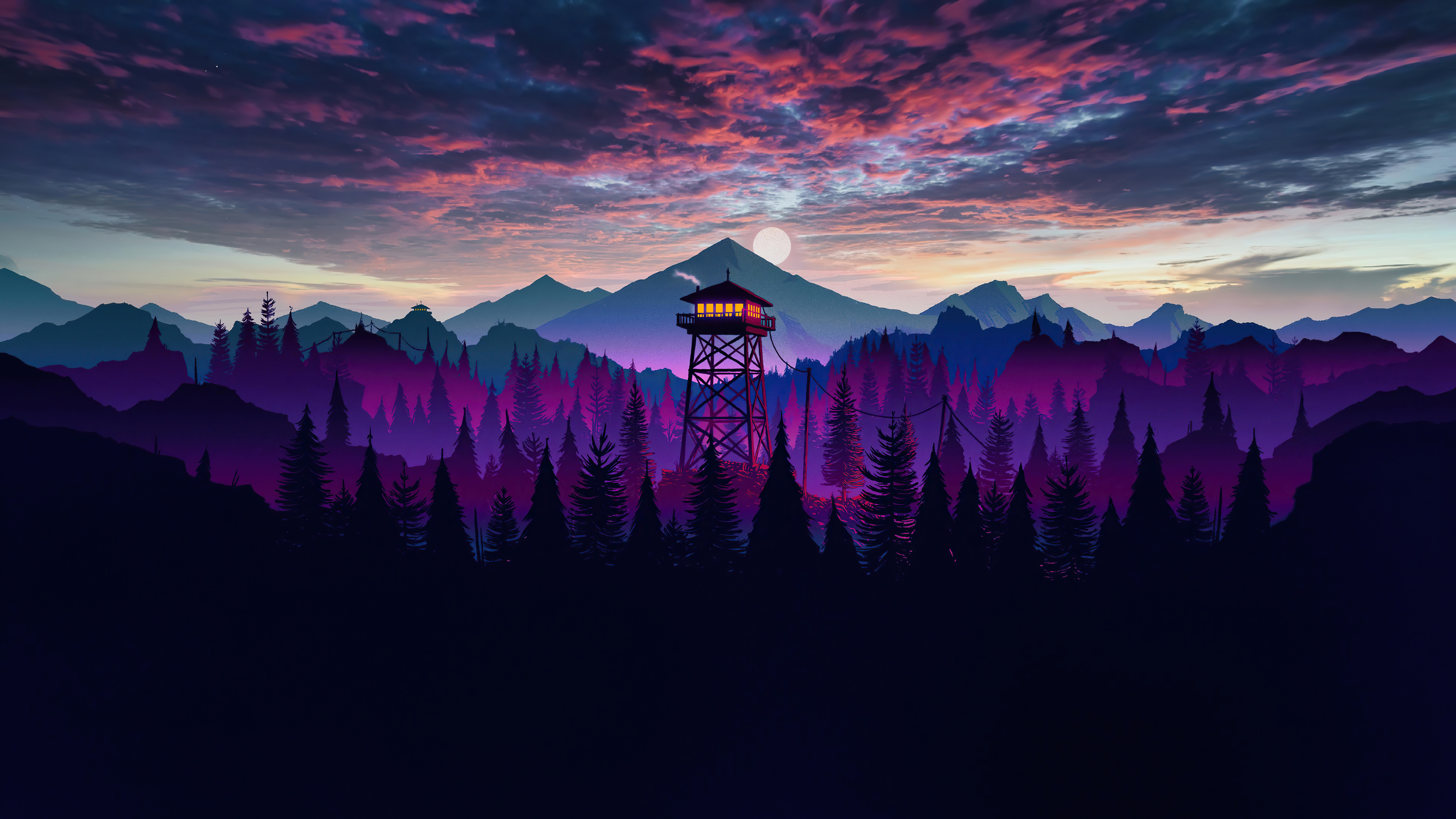 Firewatch Scenery 5k Wallpapers