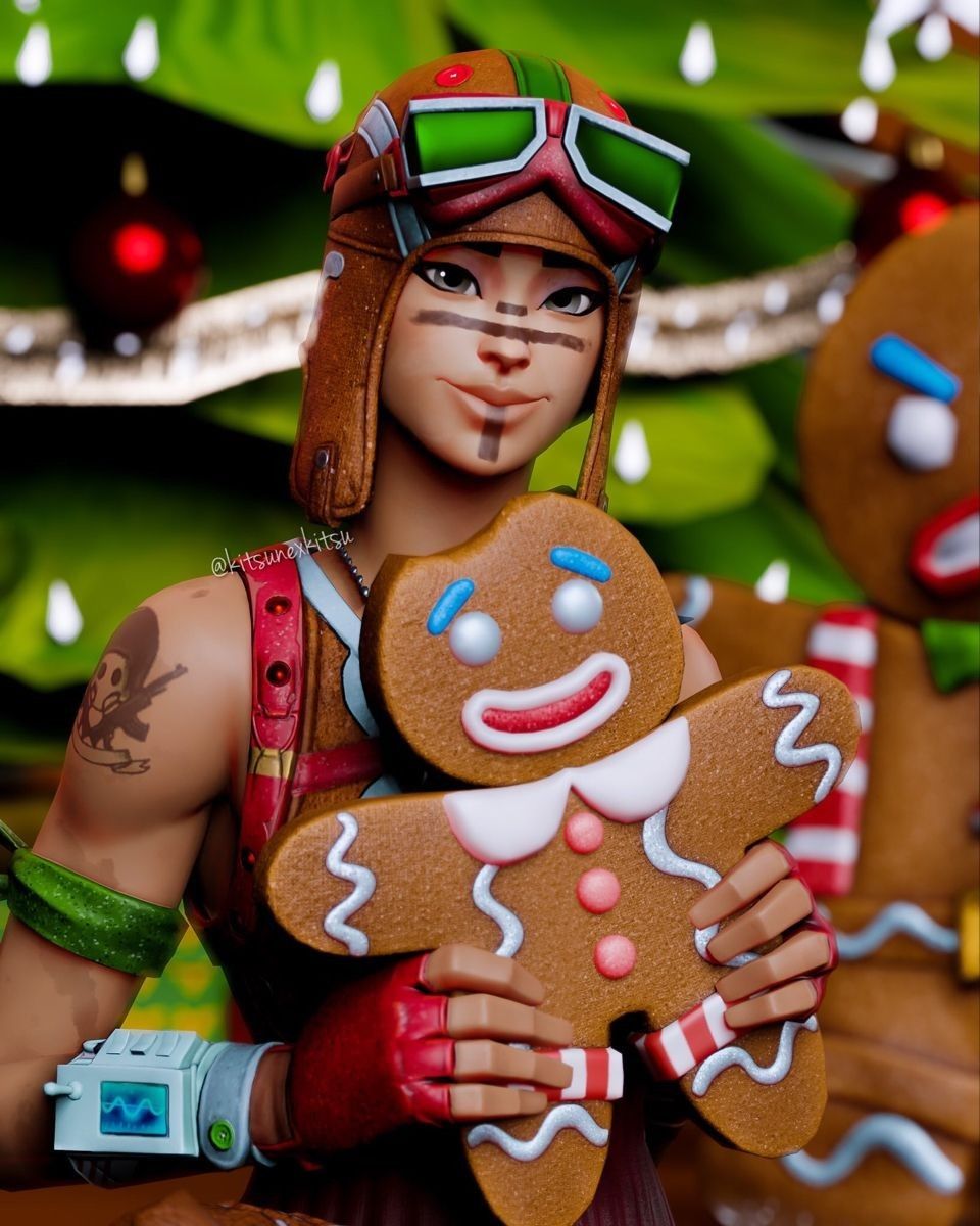 Gingerbread Raider Skin Outfit Wallpapers