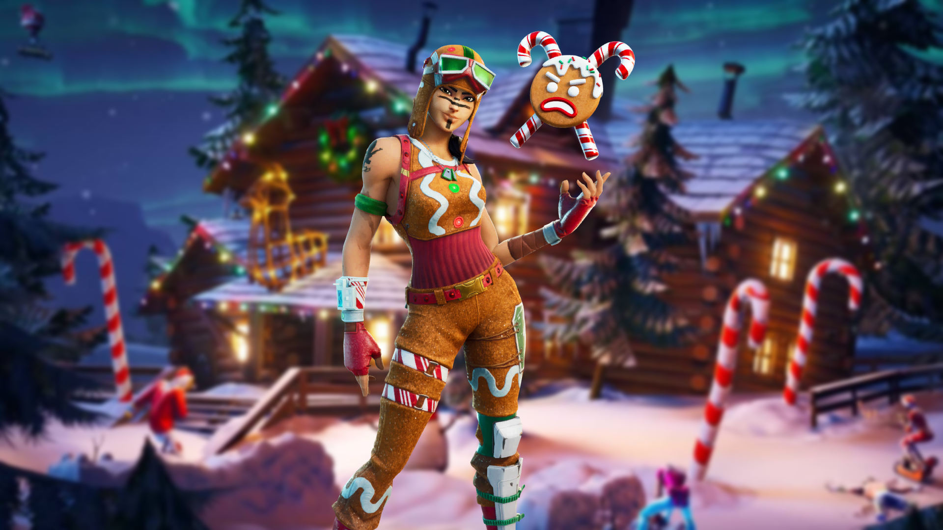 Gingerbread Raider Skin Outfit Wallpapers