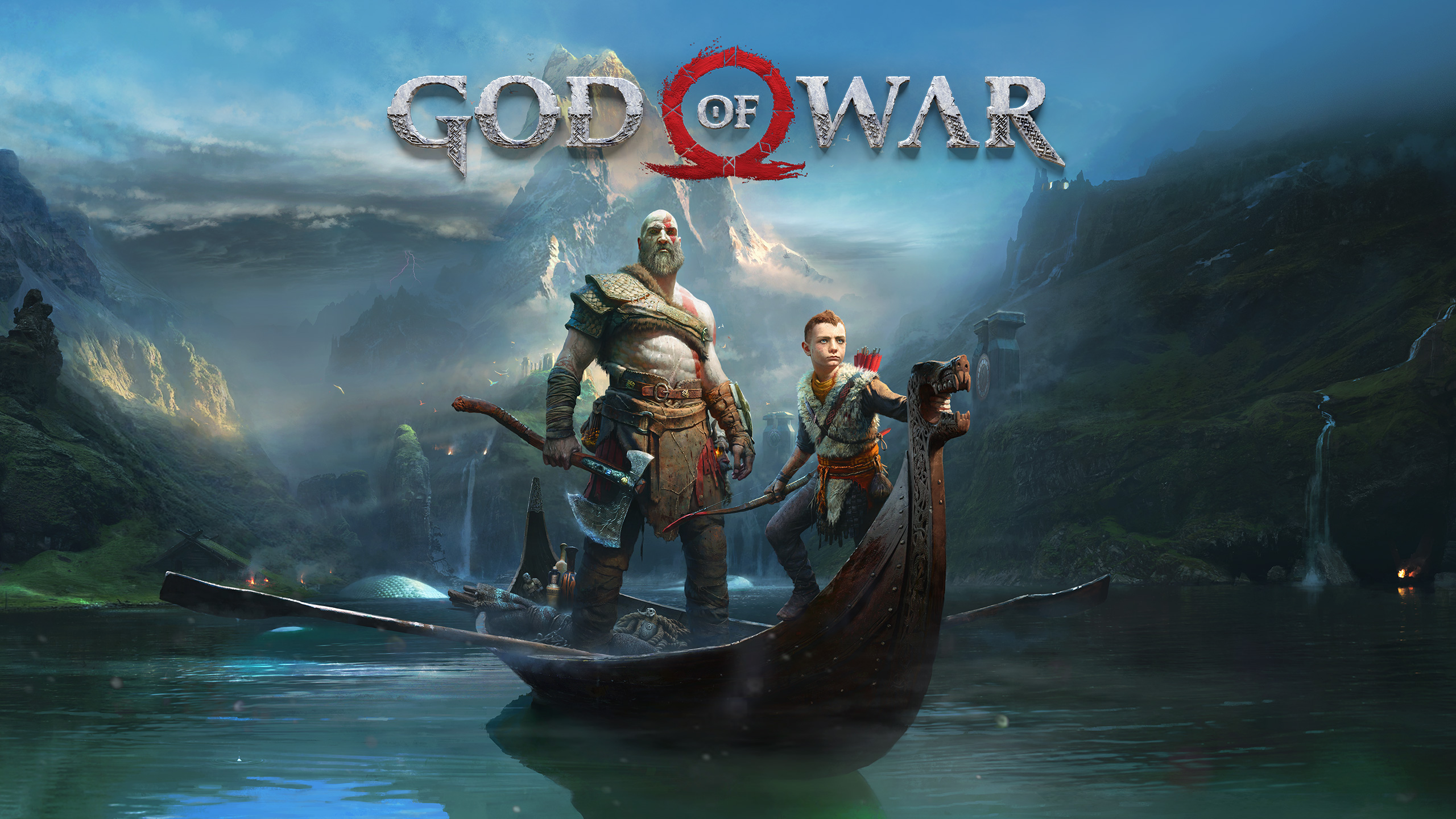 God of War Ragnarok Game Logo Wallpapers