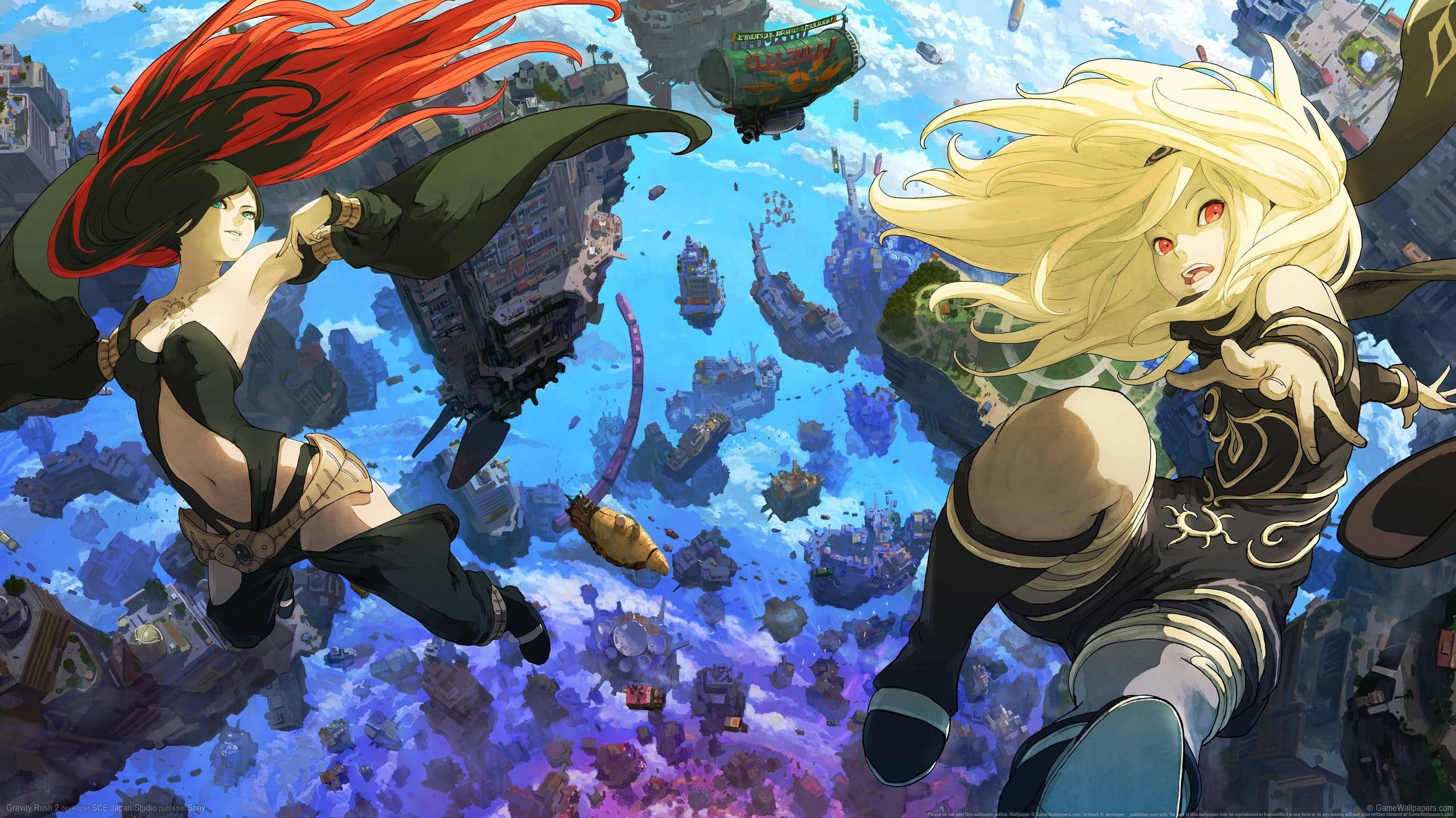 Gravity Rush Game Digital Wallpapers