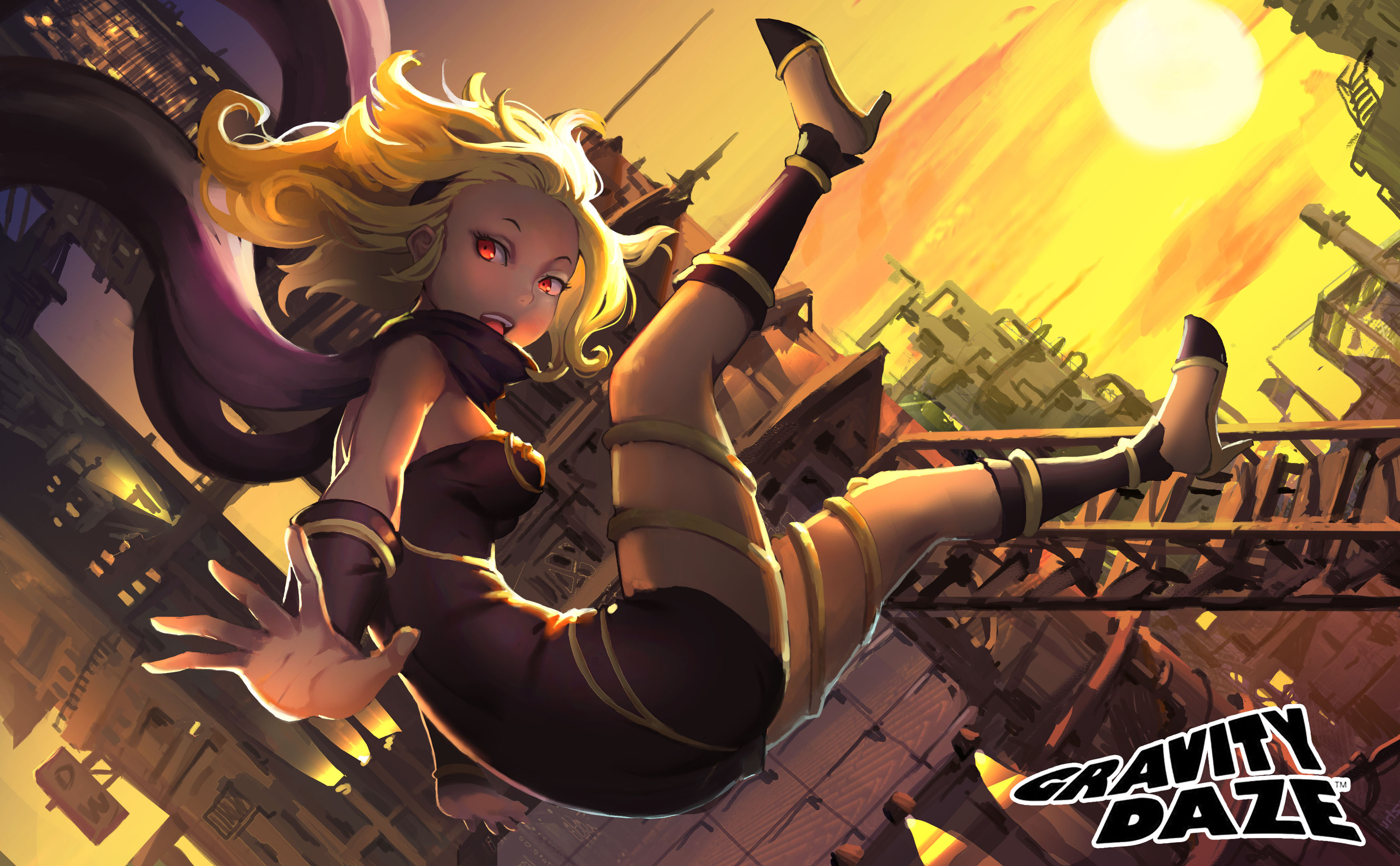 Gravity Rush Game Digital Wallpapers