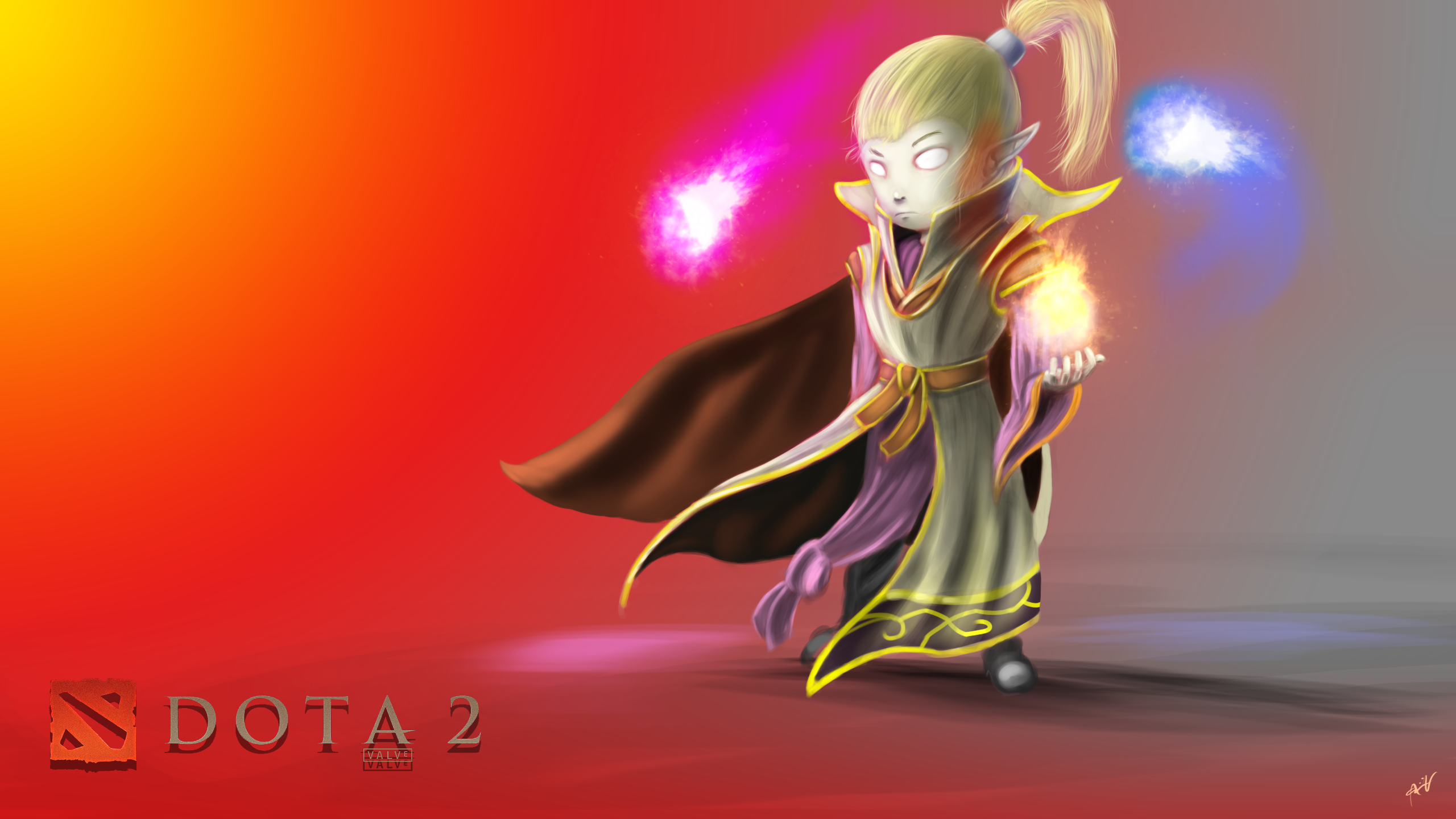 Invoker DotA 2 Digital Wallpapers