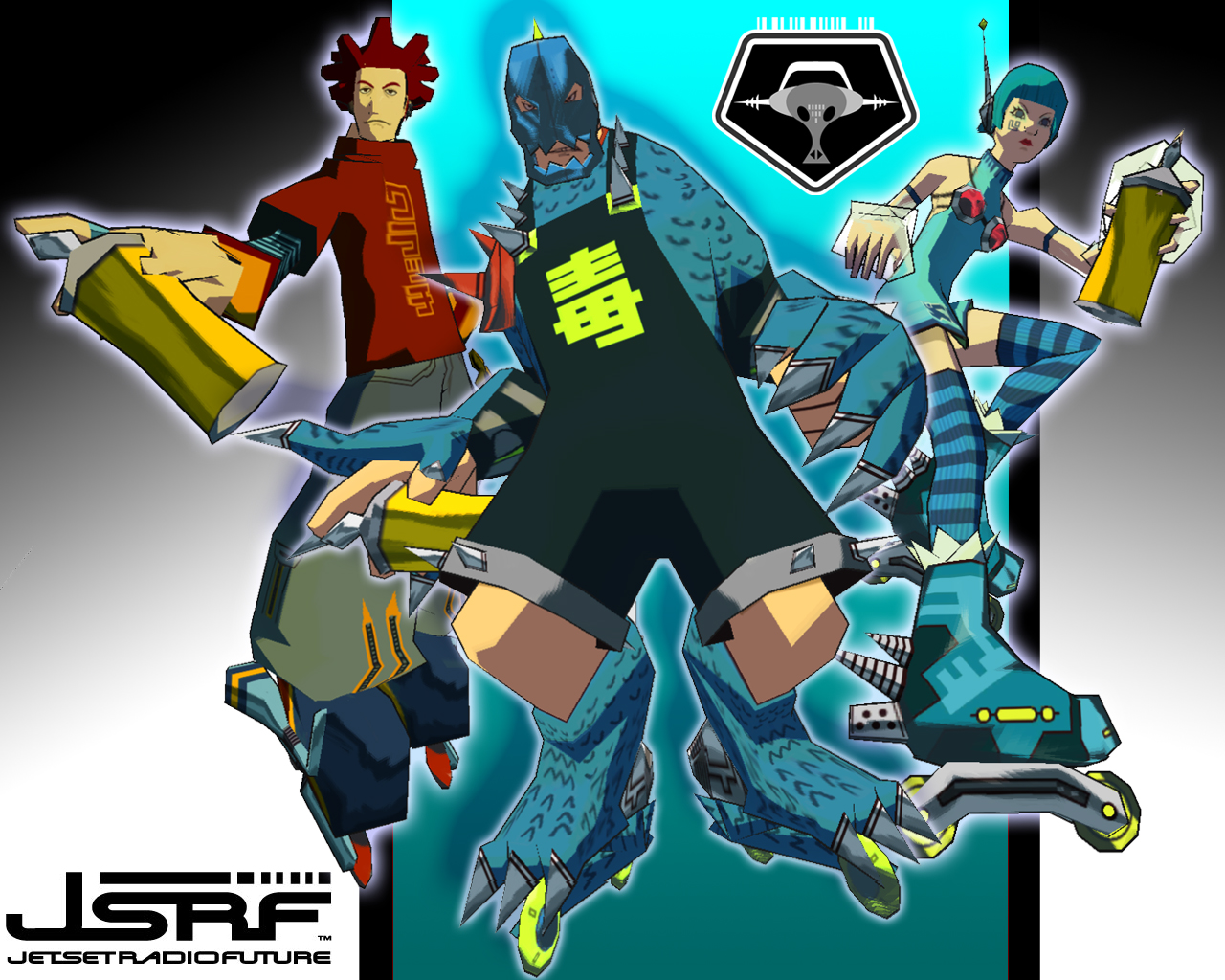 Jet set radio. Jet Set Radio Future. Jet Set Radio персонажи. JSRF: Jet Set Radio. Хаяши Jet Set Radio.