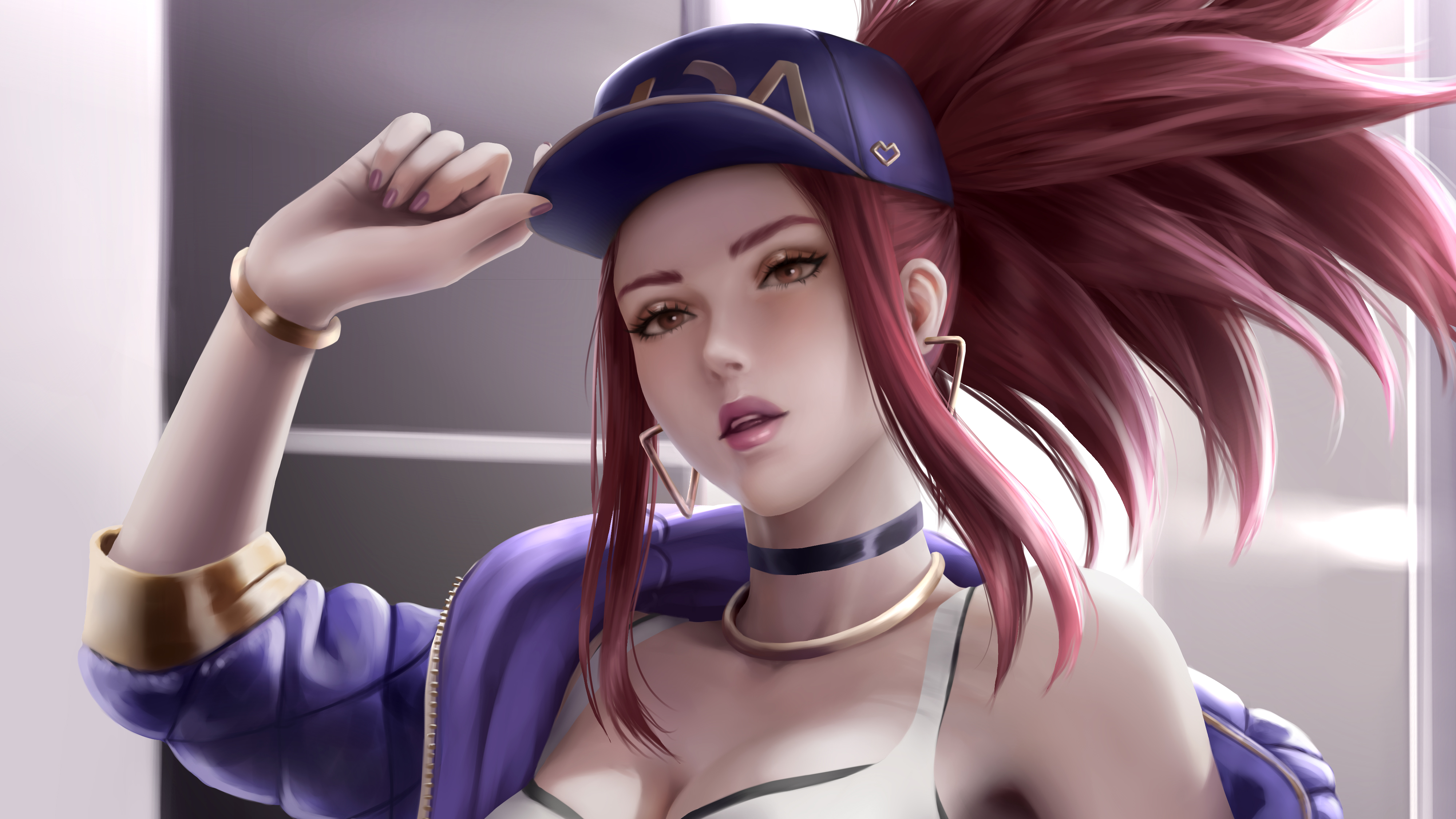 K/DA Akali Subway Tunnel 5K Wallpapers