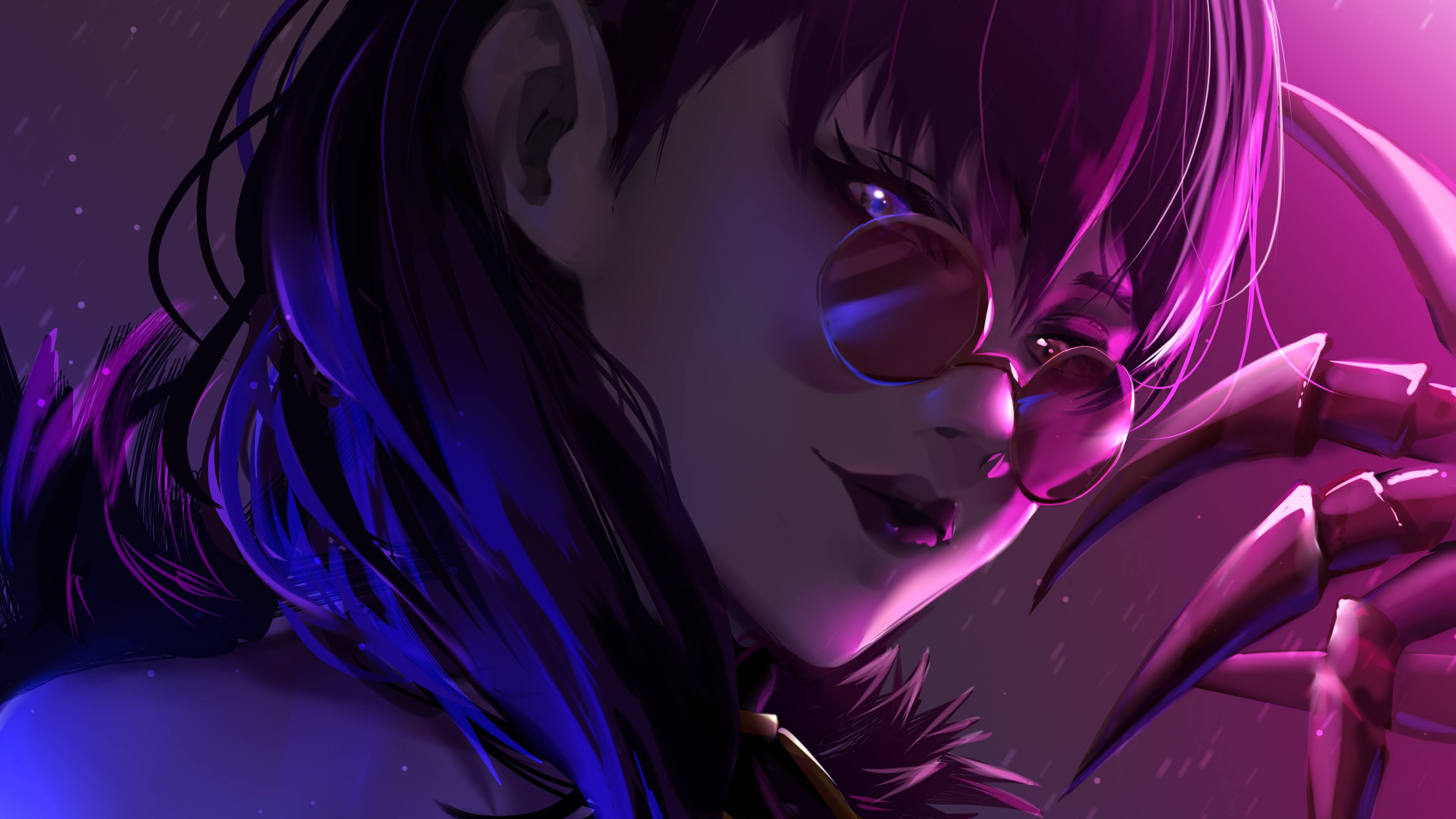 K/DA Evelynn Driving LoL 5K Wallpapers