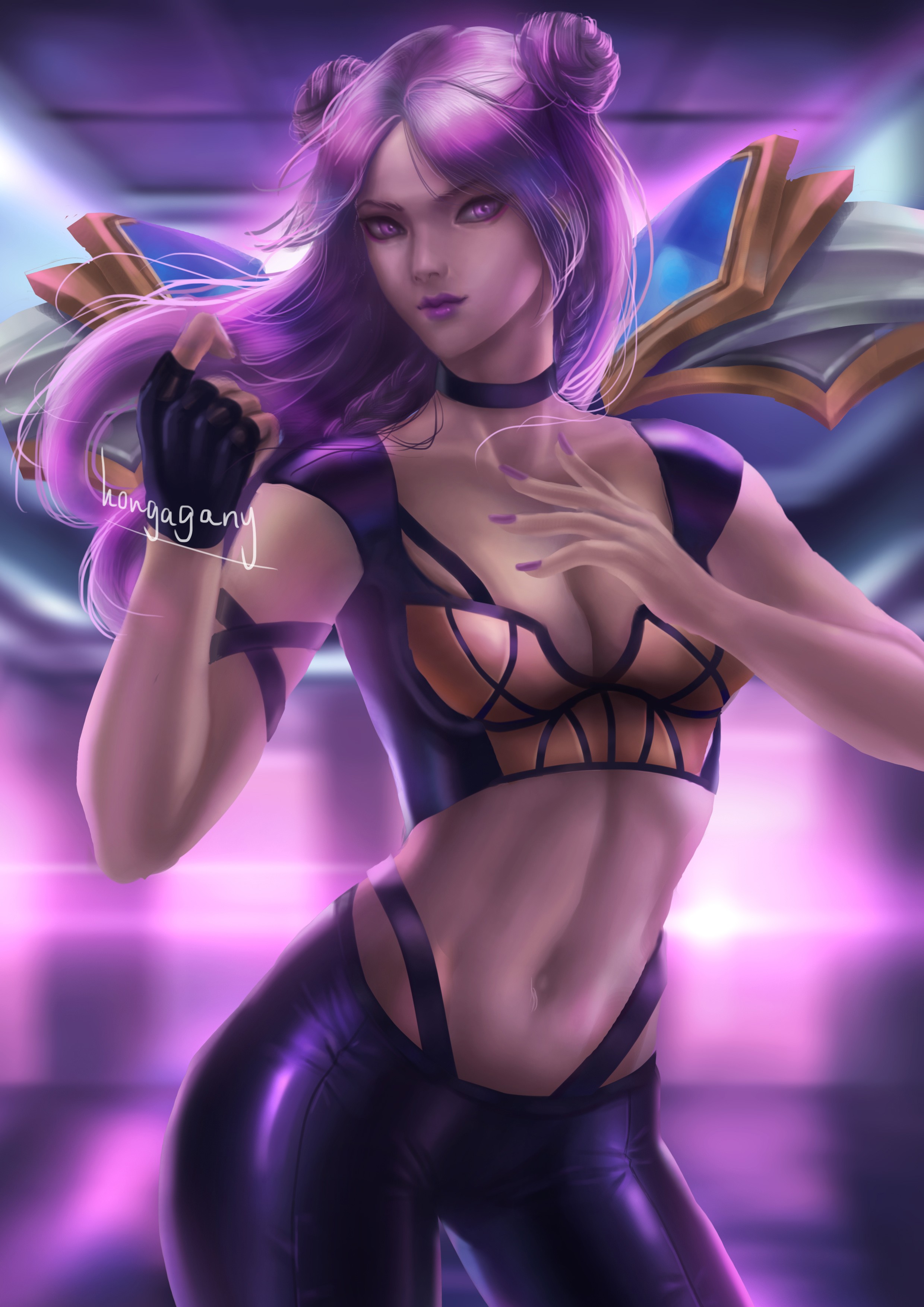 K/DA Kai'Sa Taillights LoL 5K Wallpapers