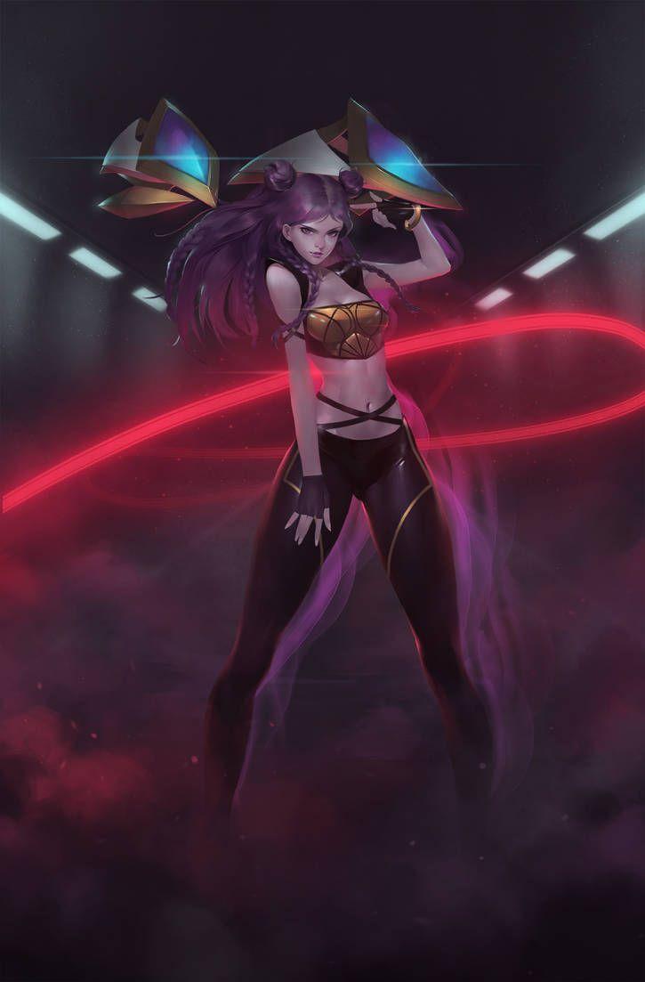 K/DA Kai'Sa Taillights LoL 5K Wallpapers