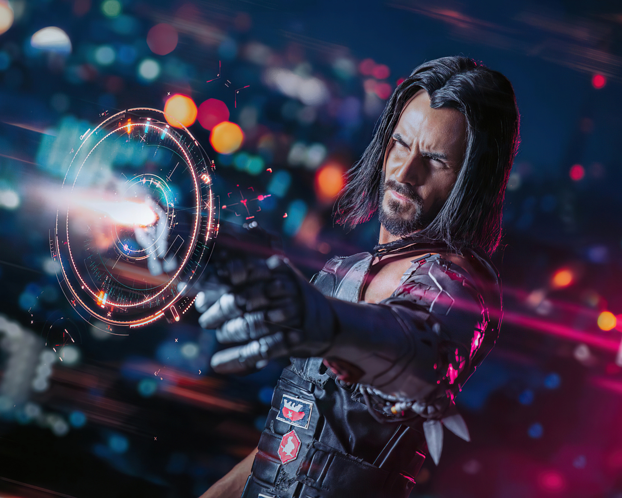 Keanu Reeves as Johnny Silverhand Cyberpunk 2077 Wallpapers